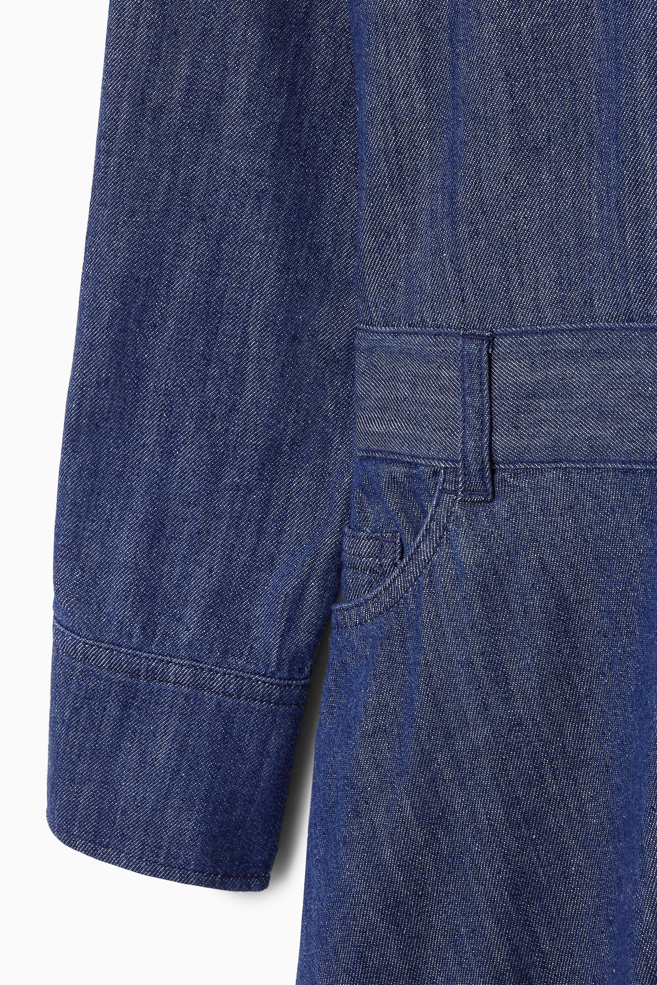 View larger image: DENIM MIDI SHIRT DRESS - INDIGO - Ladies | H&M GB 2