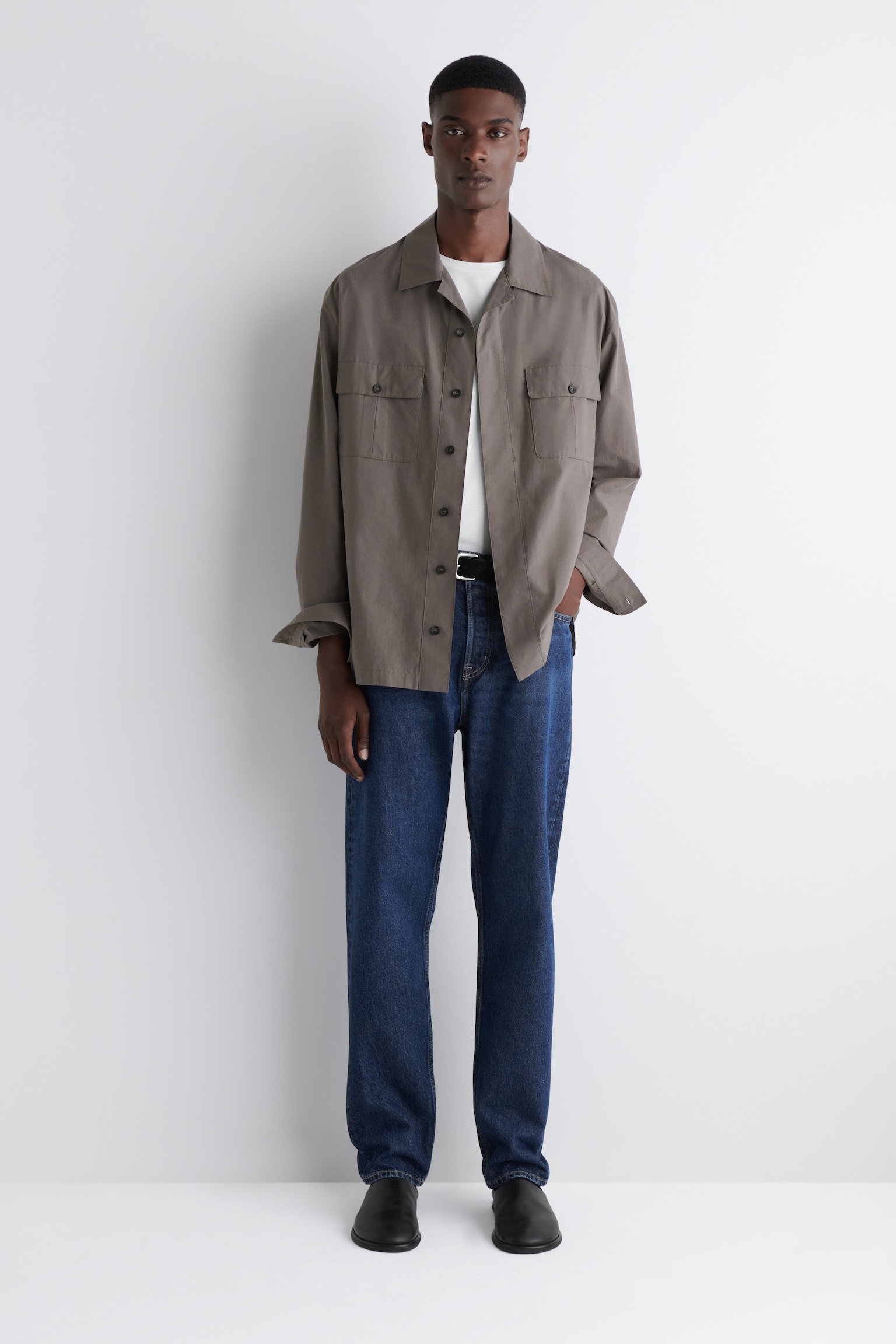 SIGNATURE JEANS MIT GERADEM BEIN - Dunkelblau/SCHWARZE WASCHUNG/Blau/HELLBLAU