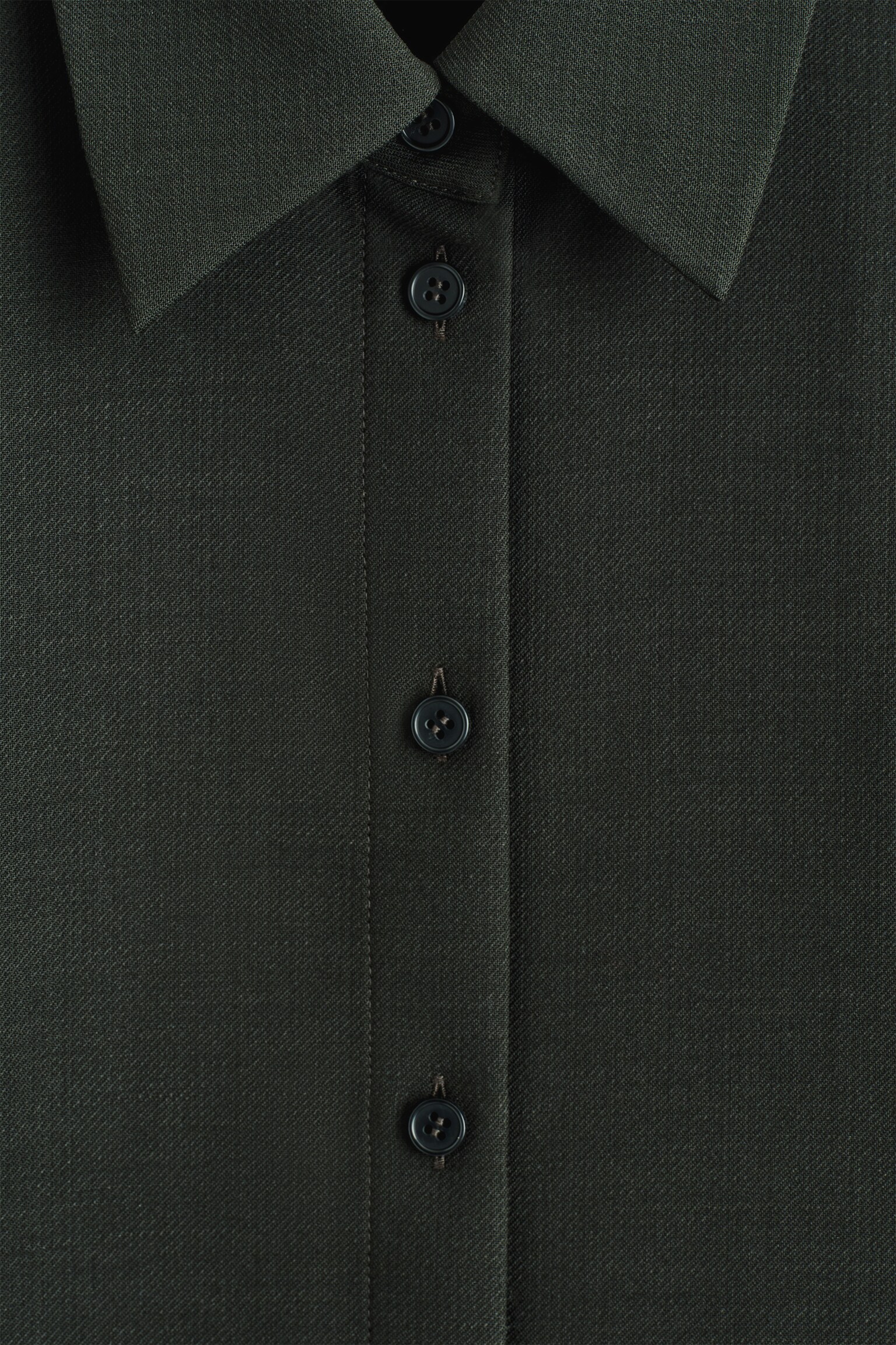 CHEMISE EN LAINE - VERT FONCÉ - 7