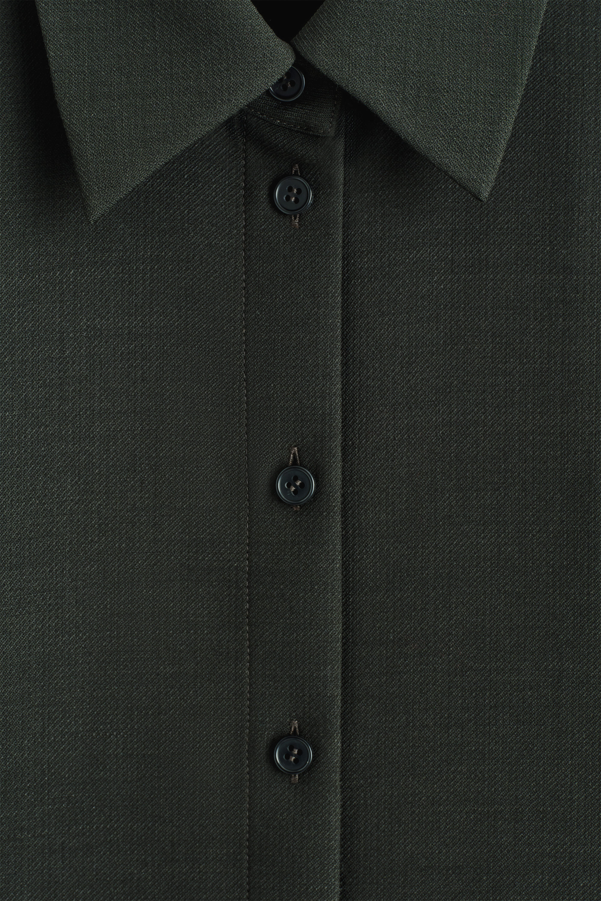 『TEN WOOL SHIRT XL』 WOOL SHIRT - DARK GREEN | COS US