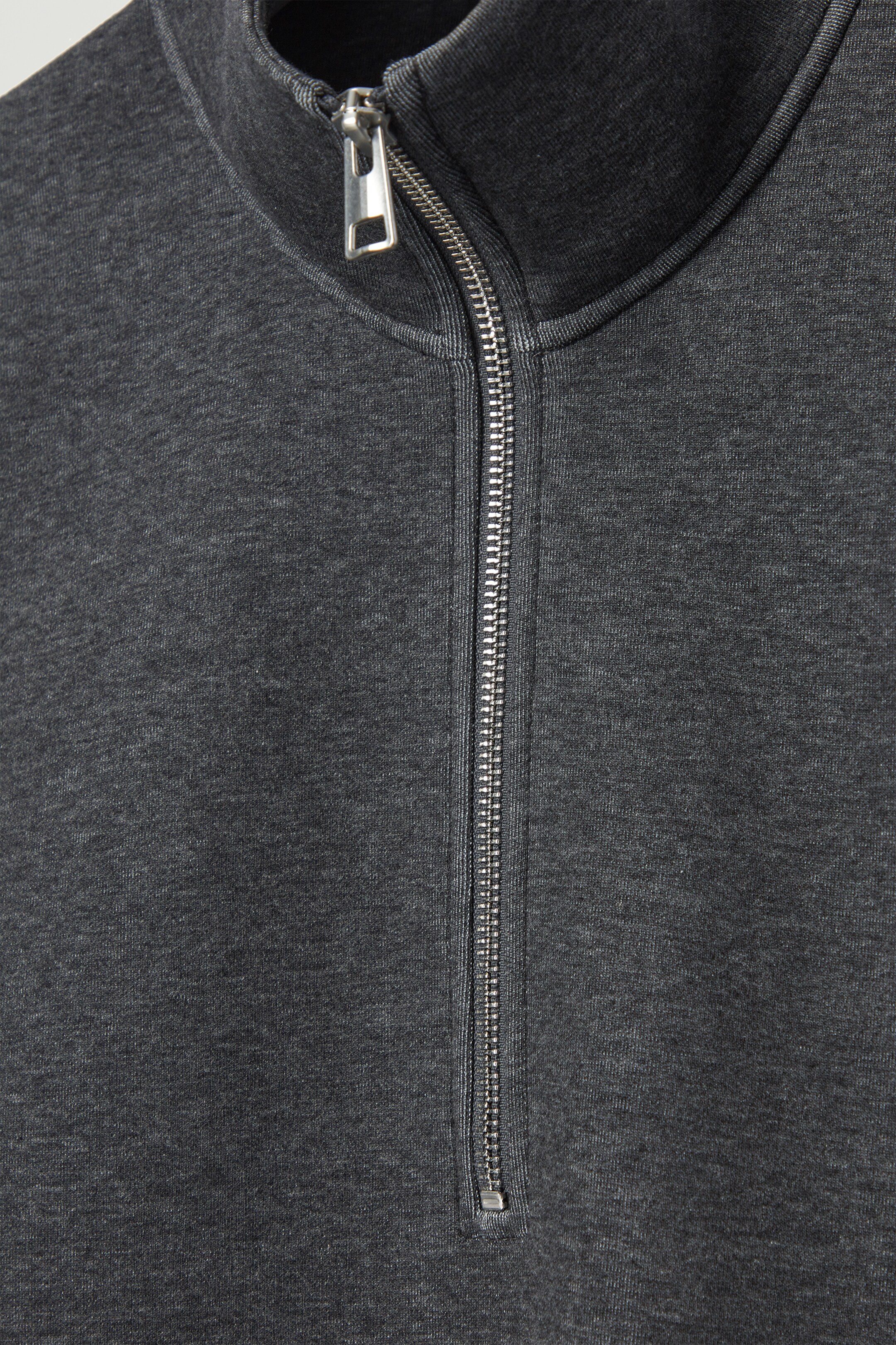 Ingrandisci l'immagine: OVERSIZED SCUBA-JERSEY HALF-ZIP SWEATSHIRT - GREY - UOMO | H&M CH 2