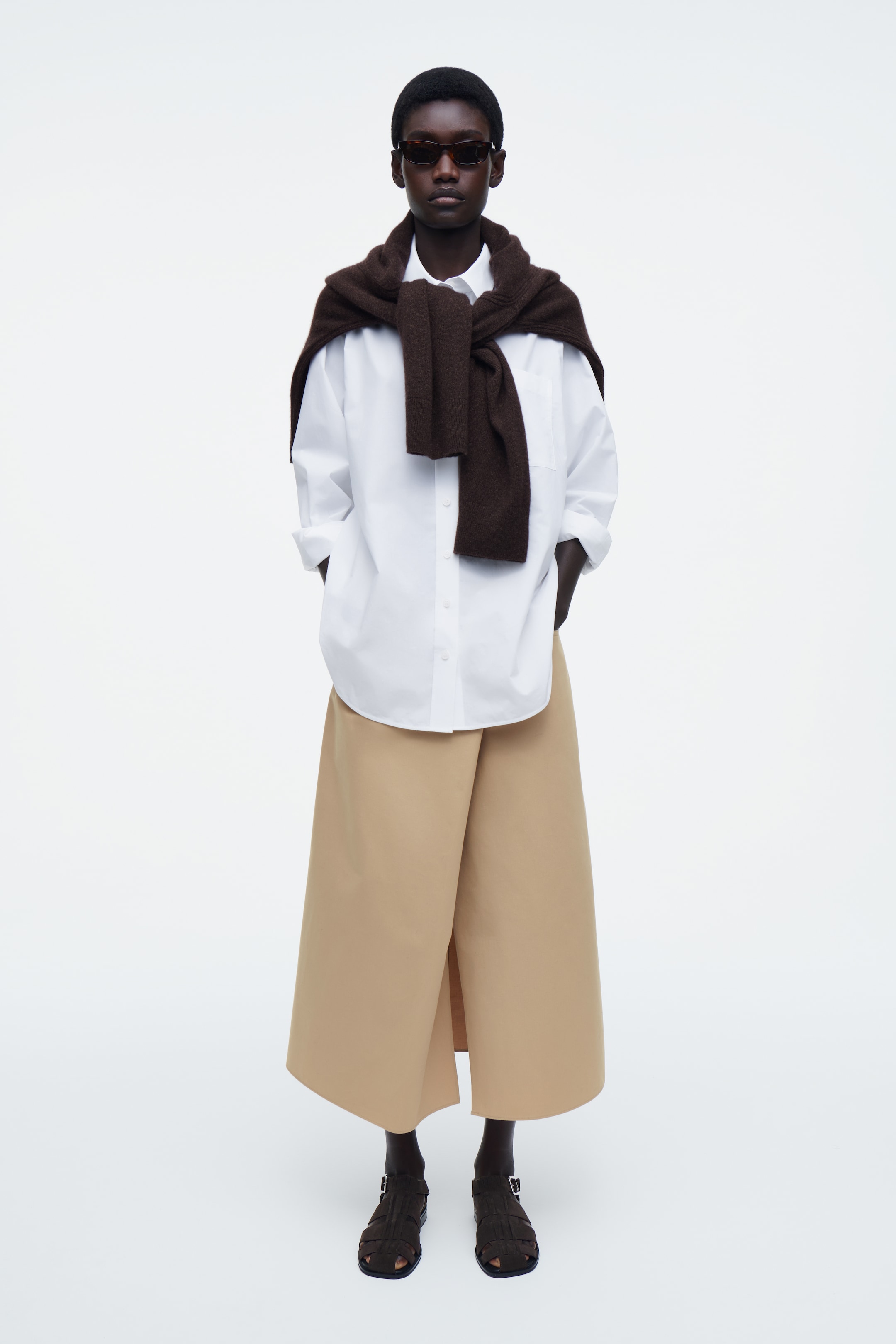Agrandir l'image: SANDALES SPARTIATES EN DAIM - BRUN - FEMME | H&M CH 1