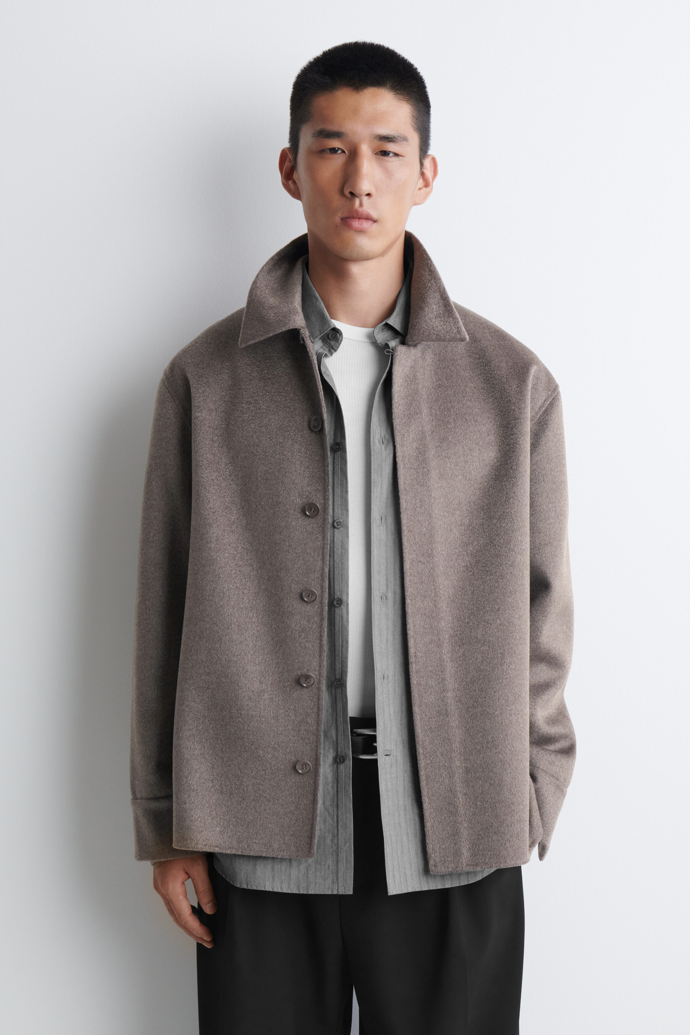 DOUBLE-FACED CASHMERE SHIRT