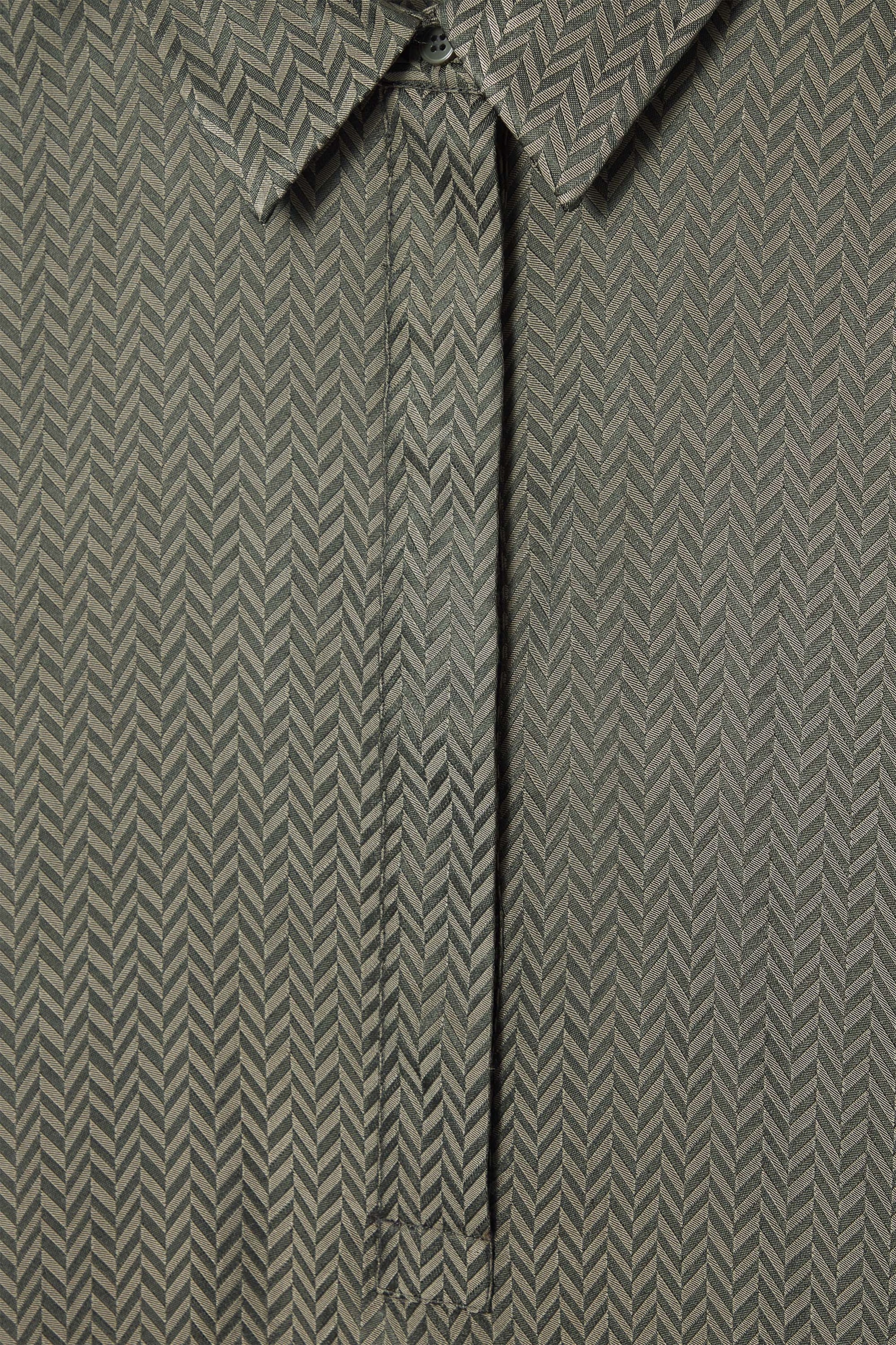 Ingrandisci l'immagine: HERRINGBONE MAXI SHIRT DRESS - KHAKI / HERRINGBONE - DONNA | H&M CH 3