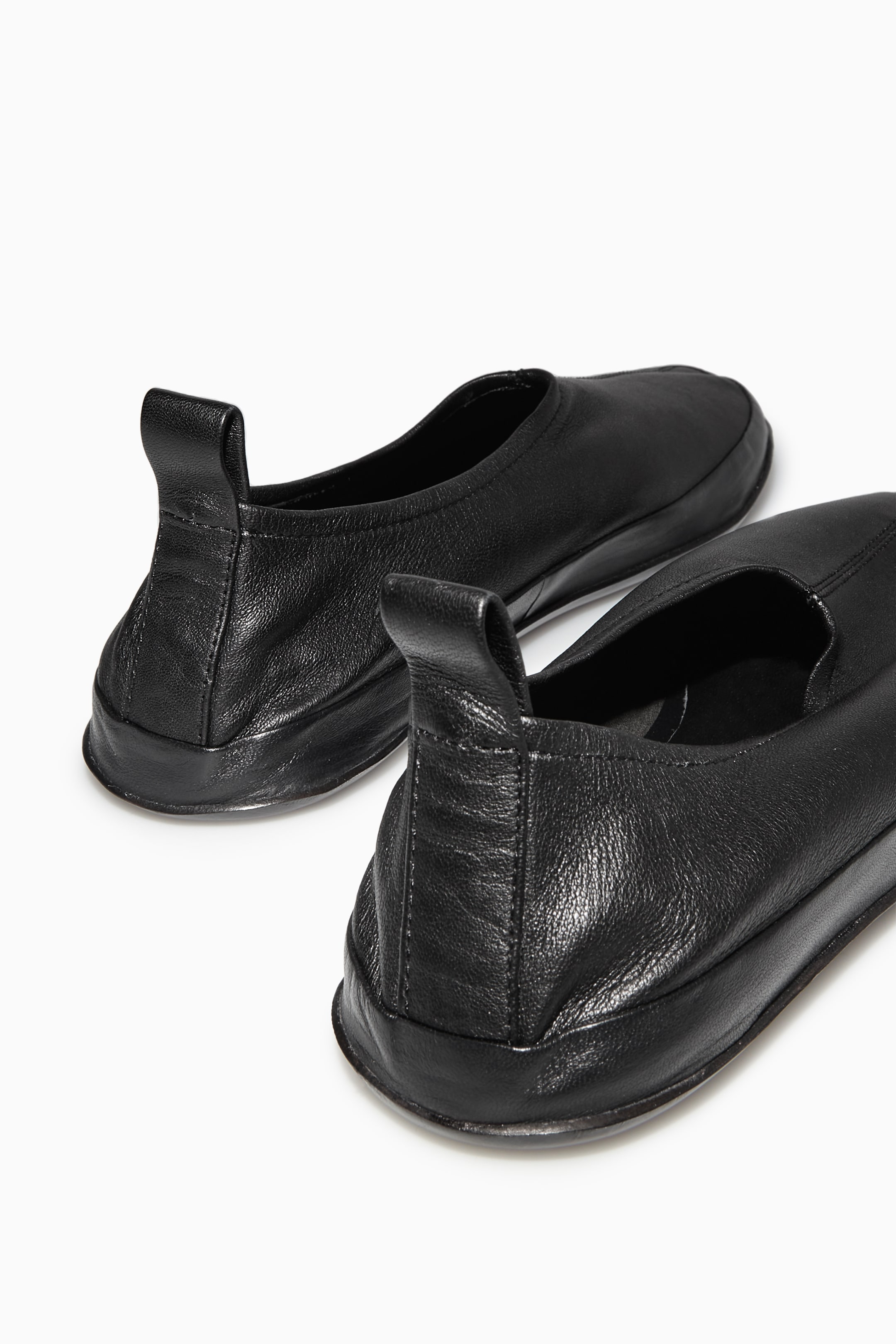 View larger image: LEATHER BALLET FLATS - BLACK - Ladies | H&M GB 4