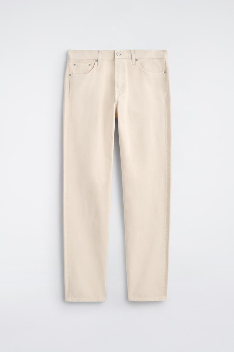 Cos Signature Straight-leg Jeans In Sand