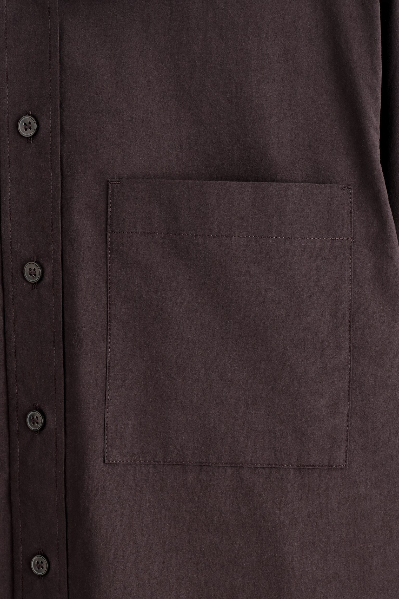 CAMISA AJUSTADA DE ALGODÃO PIMA - CASTANHO ESCURO/BRANCO/BRANCO - 4