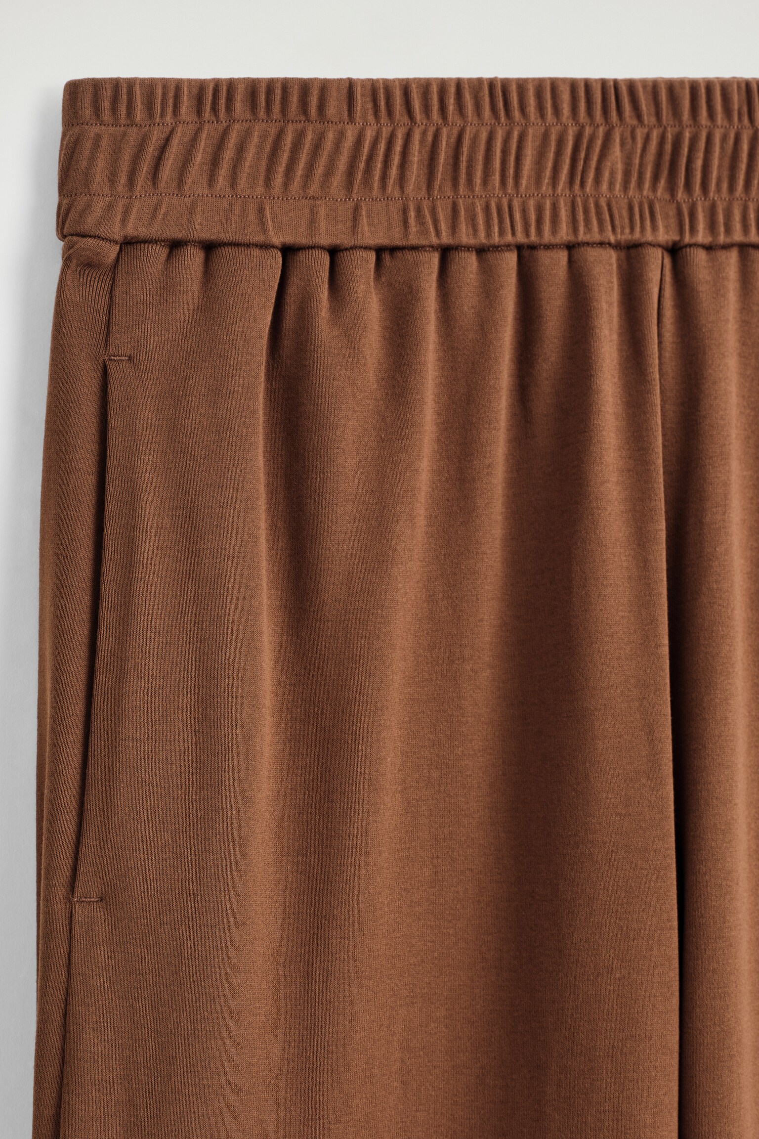 PANTALON DE JOGGING EN JERSEY FLUIDE - BRUN/BLEU MARINE - 5