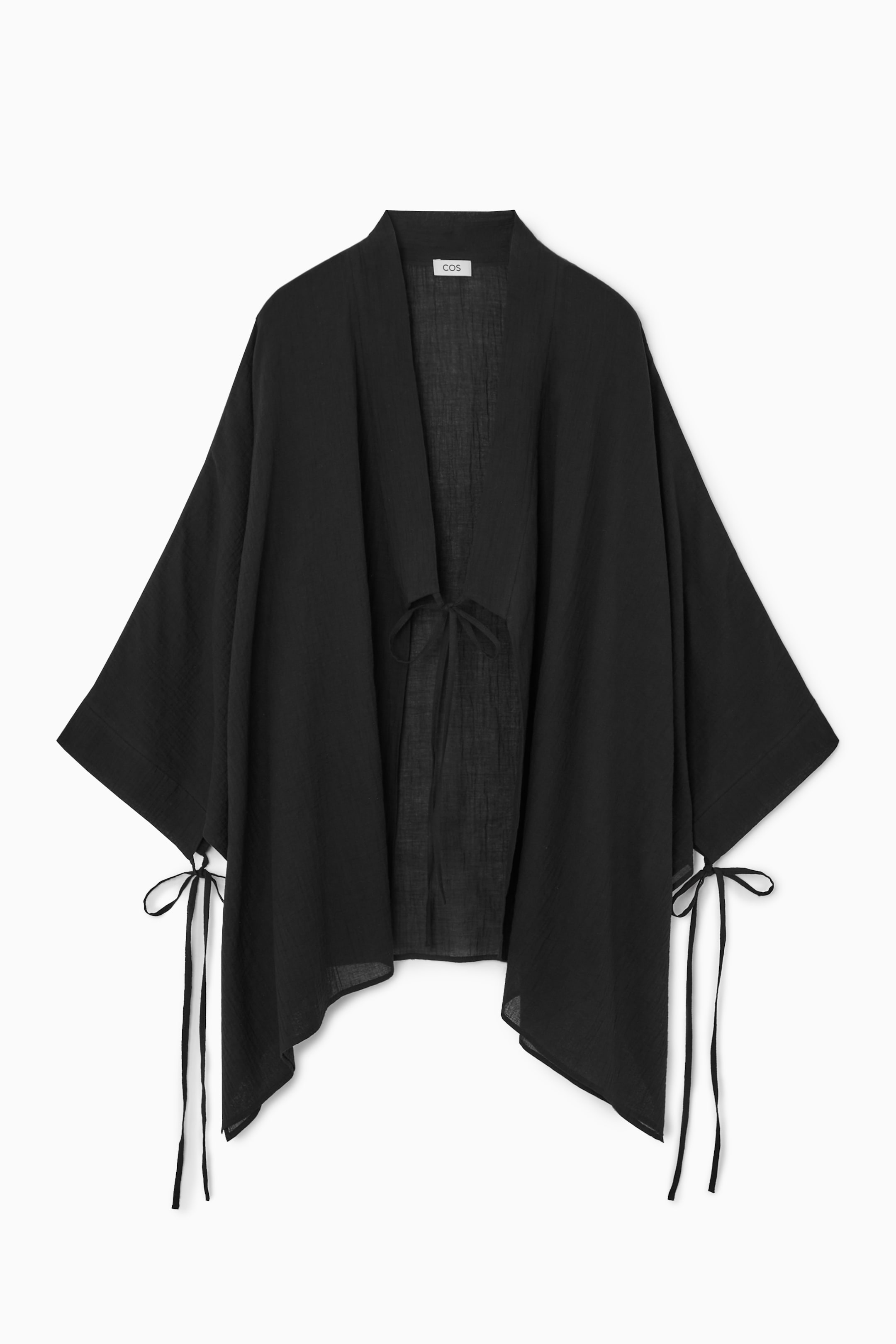 Vis større bilde: TIE-DETAIL SHORT KAFTAN - BLACK - Ladies | H&M NO 1