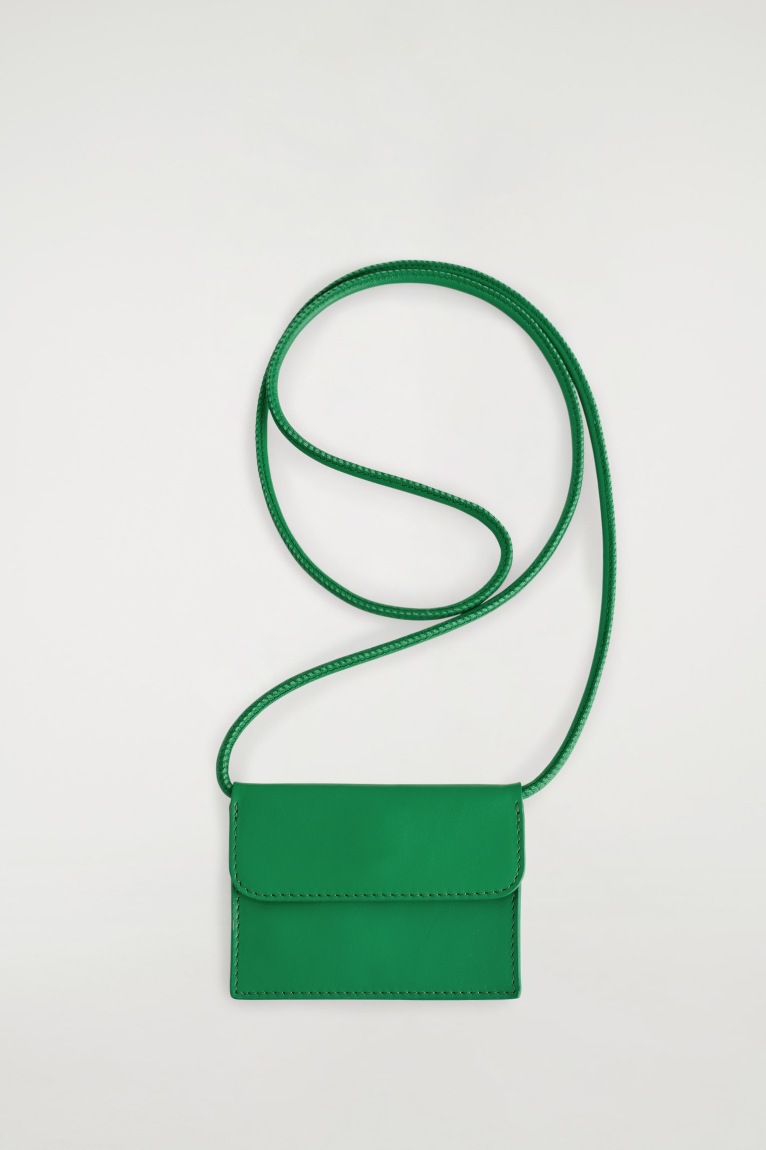 TARJETERO BANDOLERA DE PIEL - VERDE - 2