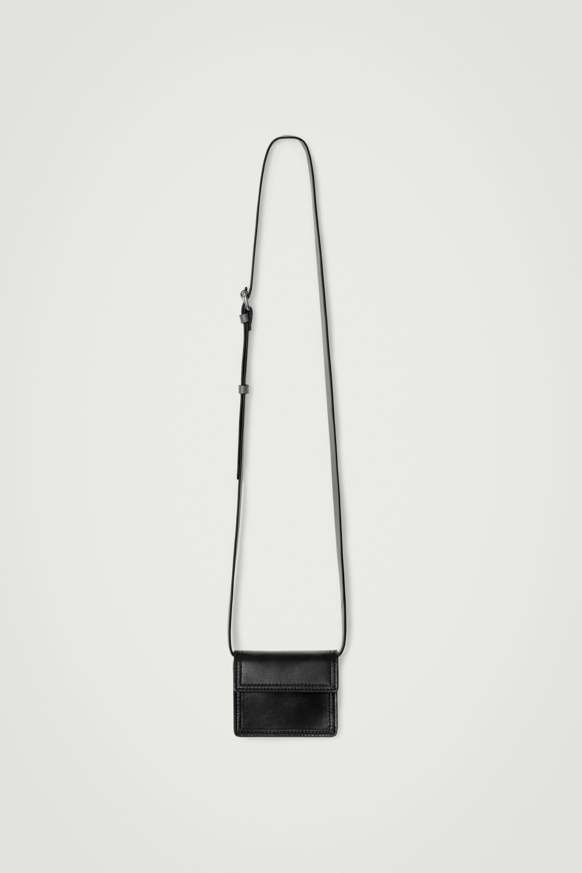 MINI CROSSBODY POUCH - LEATHER - BLACK | COS