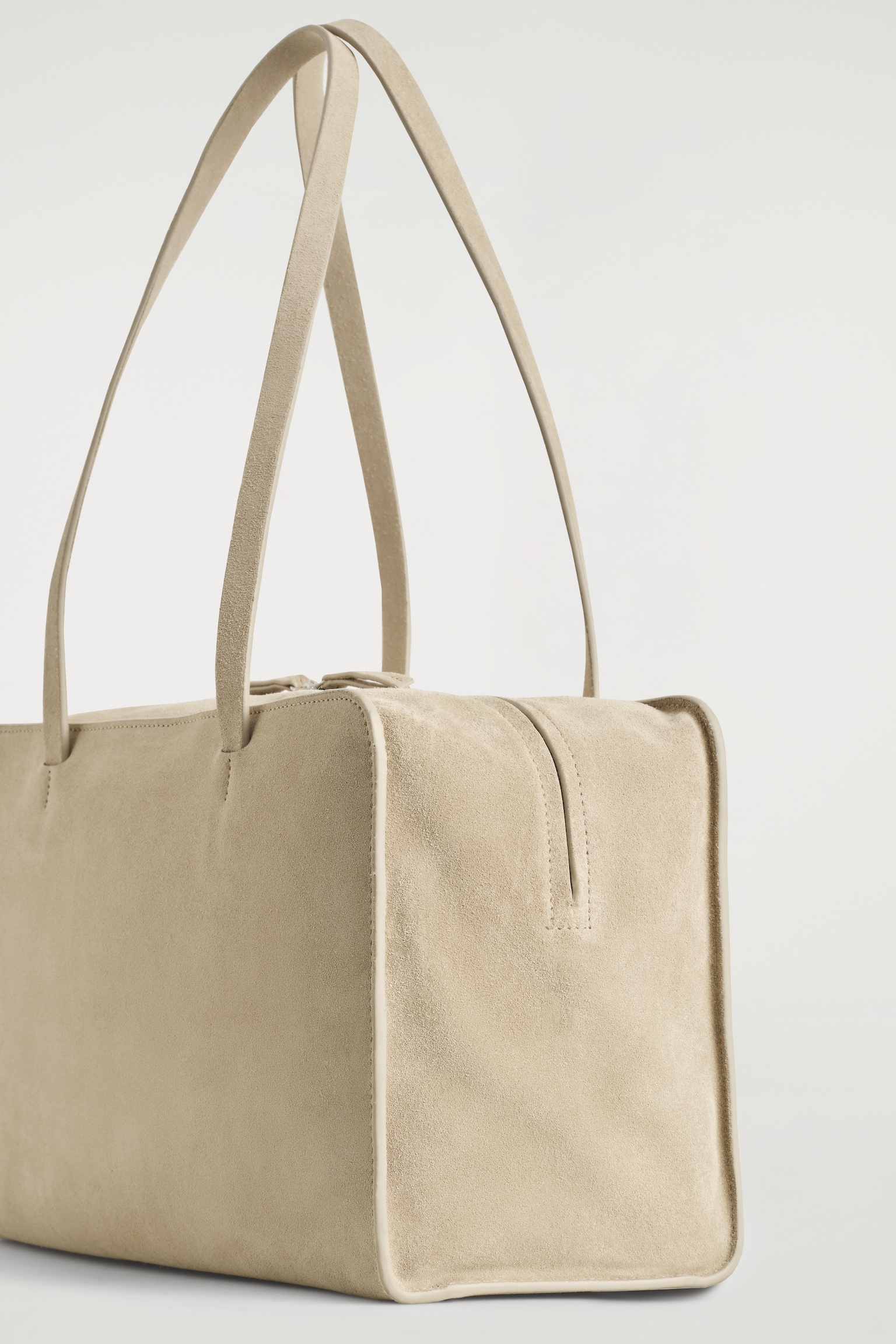 BORSA BOWLING MARAIS IN PELLE SCAMOSCIATA - CAPPUCCINO/NERO - 8