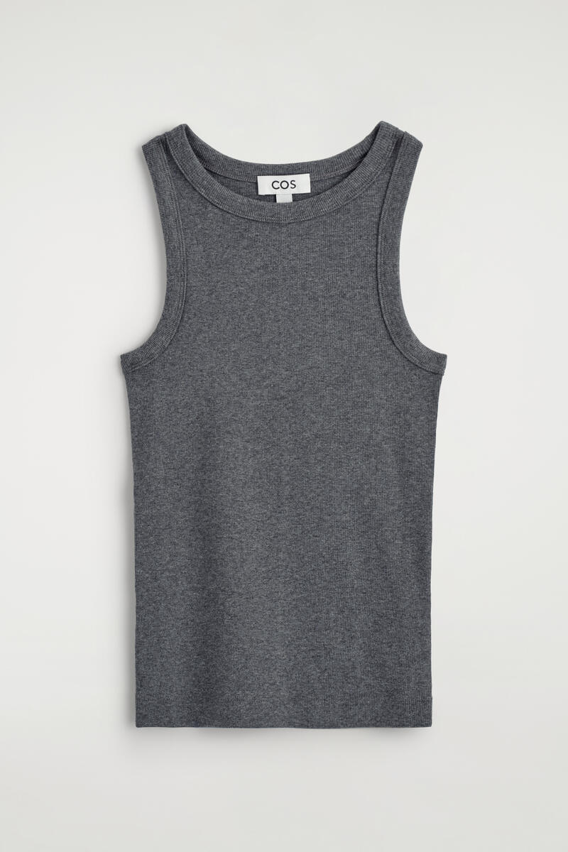 Ribbed Cotton Tank Top