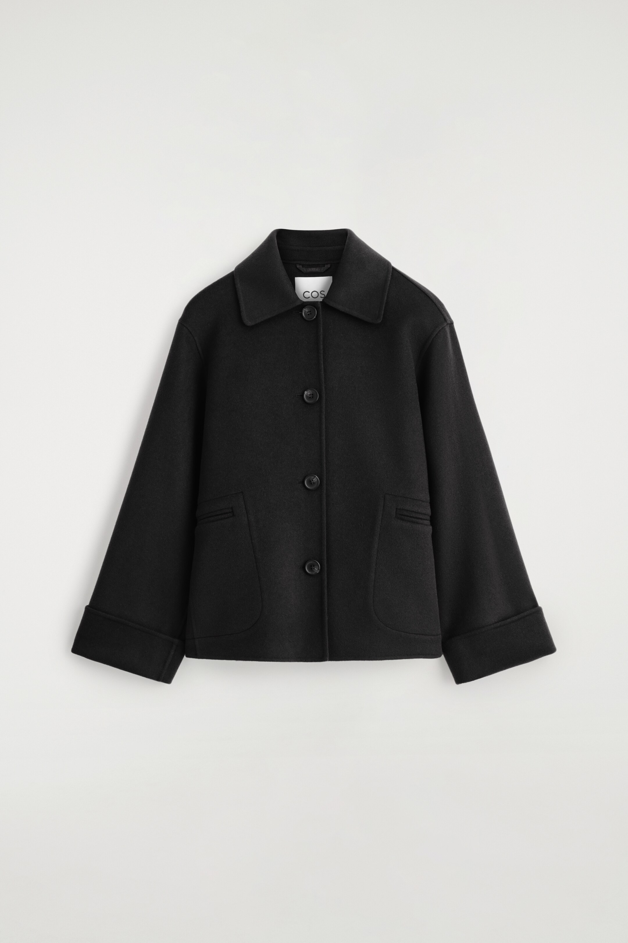 Agrandir l'image: VESTE COURTE EN LAINE DOUBLE FACE - NOIR - FEMME | H&M BE 6