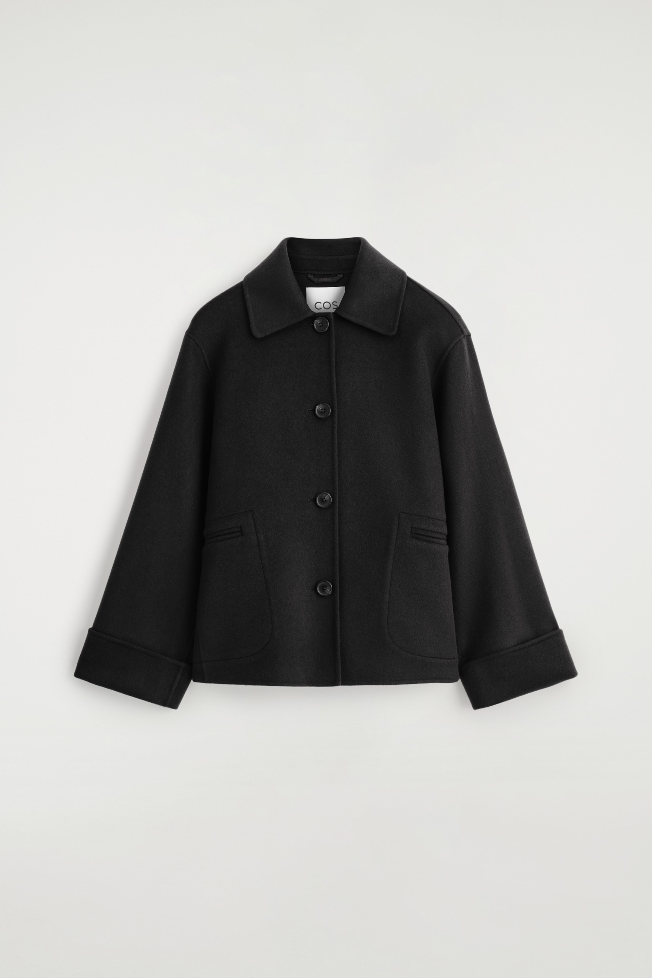 Grösseres Bild ansehen: KURZJACKE AUS DOUBLEFACE-WOLLE - SCHWARZ - DAMEN | H&M CH 6