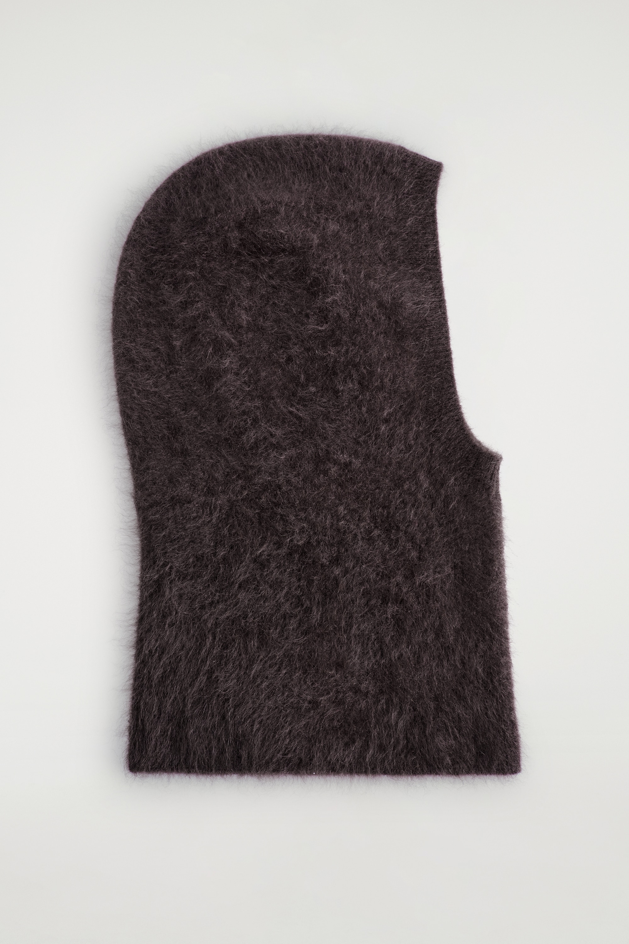 FELPA CON CAPPUCCIO IN CASHMERE SPAZZOLATO - MARRONE SCURO/BEIGE