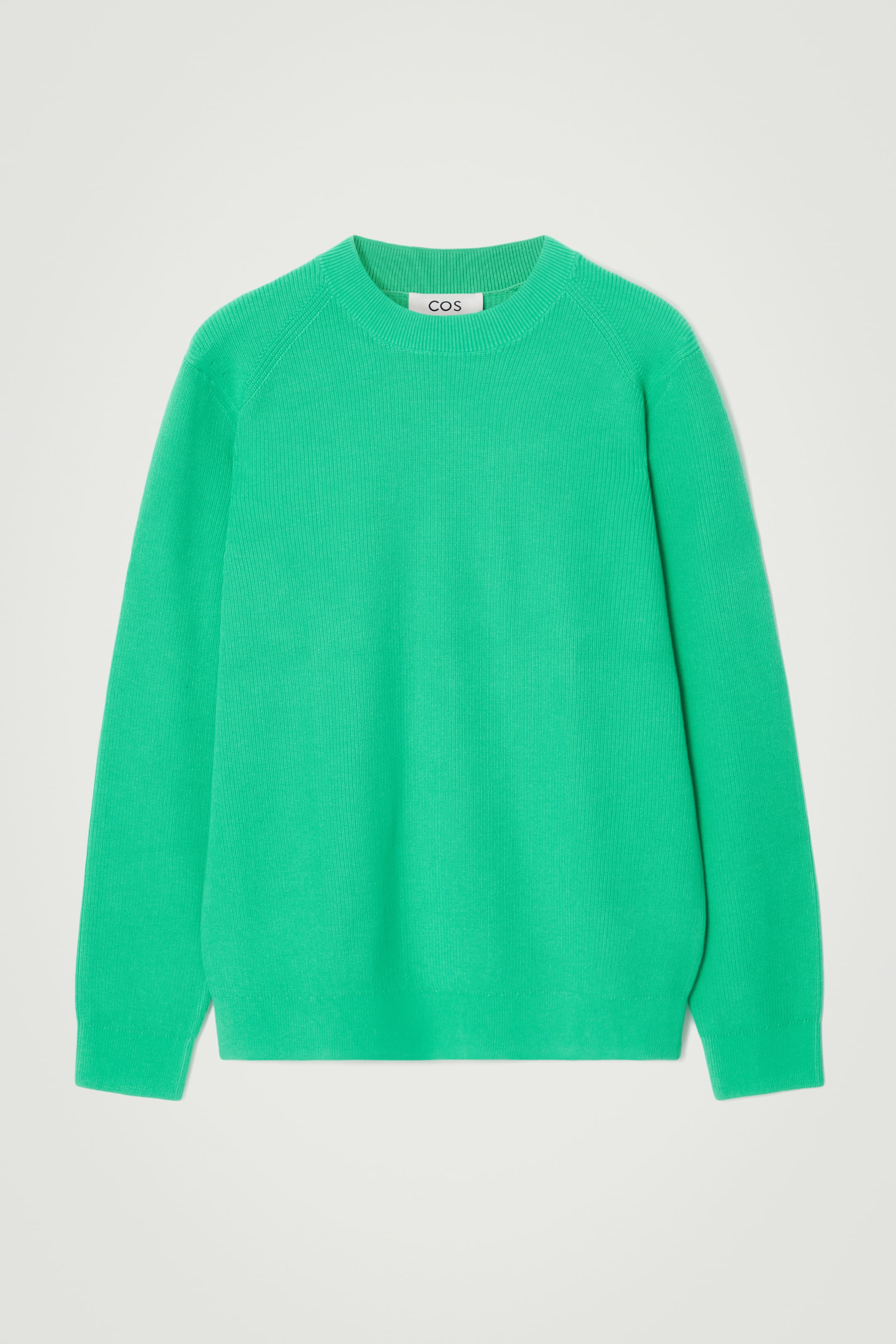 Zobrazit větší obrázek: REGULAR RIBBED-KNIT COTTON JUMPER - BRIGHT GREEN - MUŽI | H&M CZ 1