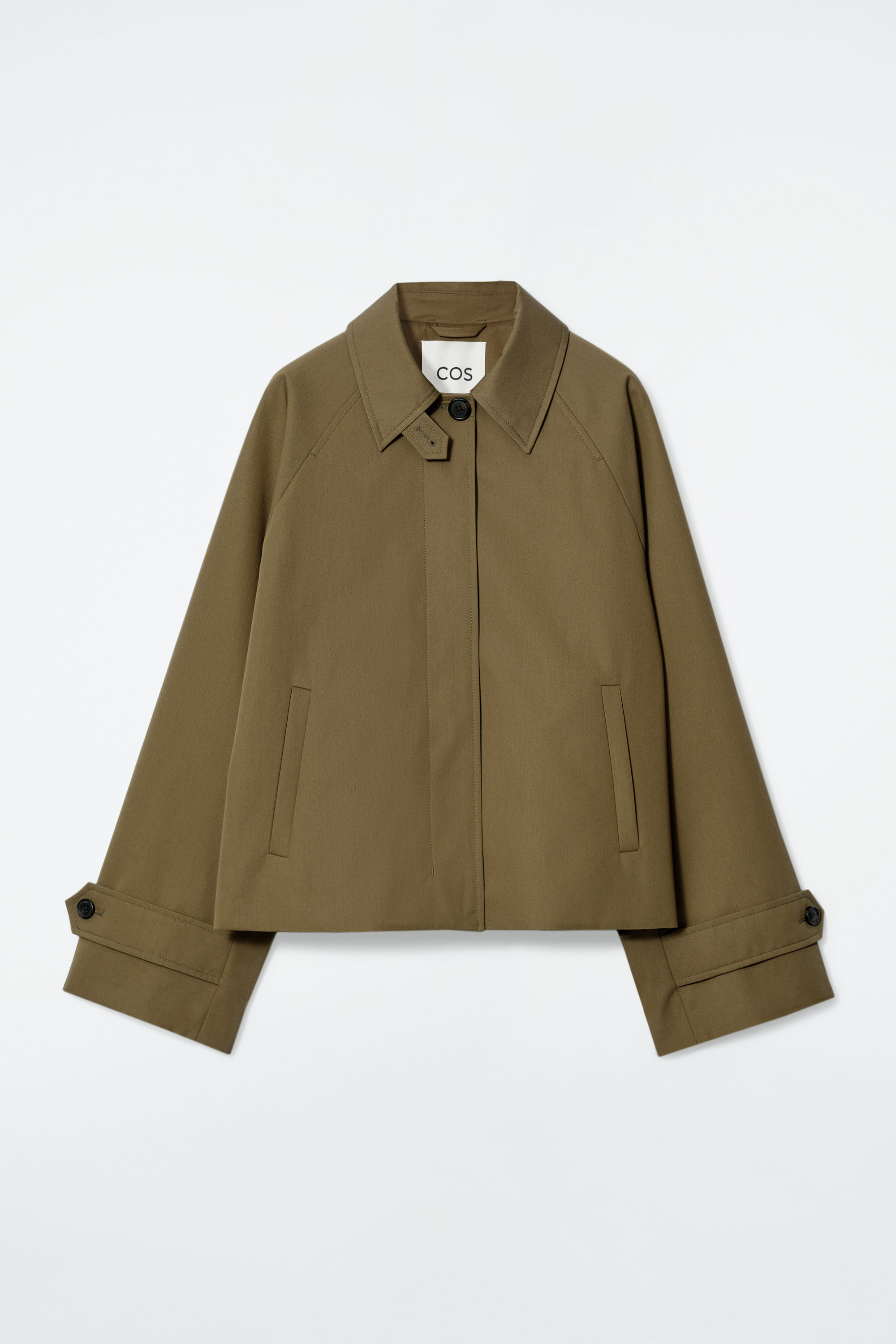 【予約販売品】 - COAT TRENCH TWILL SHORT KHAKI COS | ジャケット・アウター