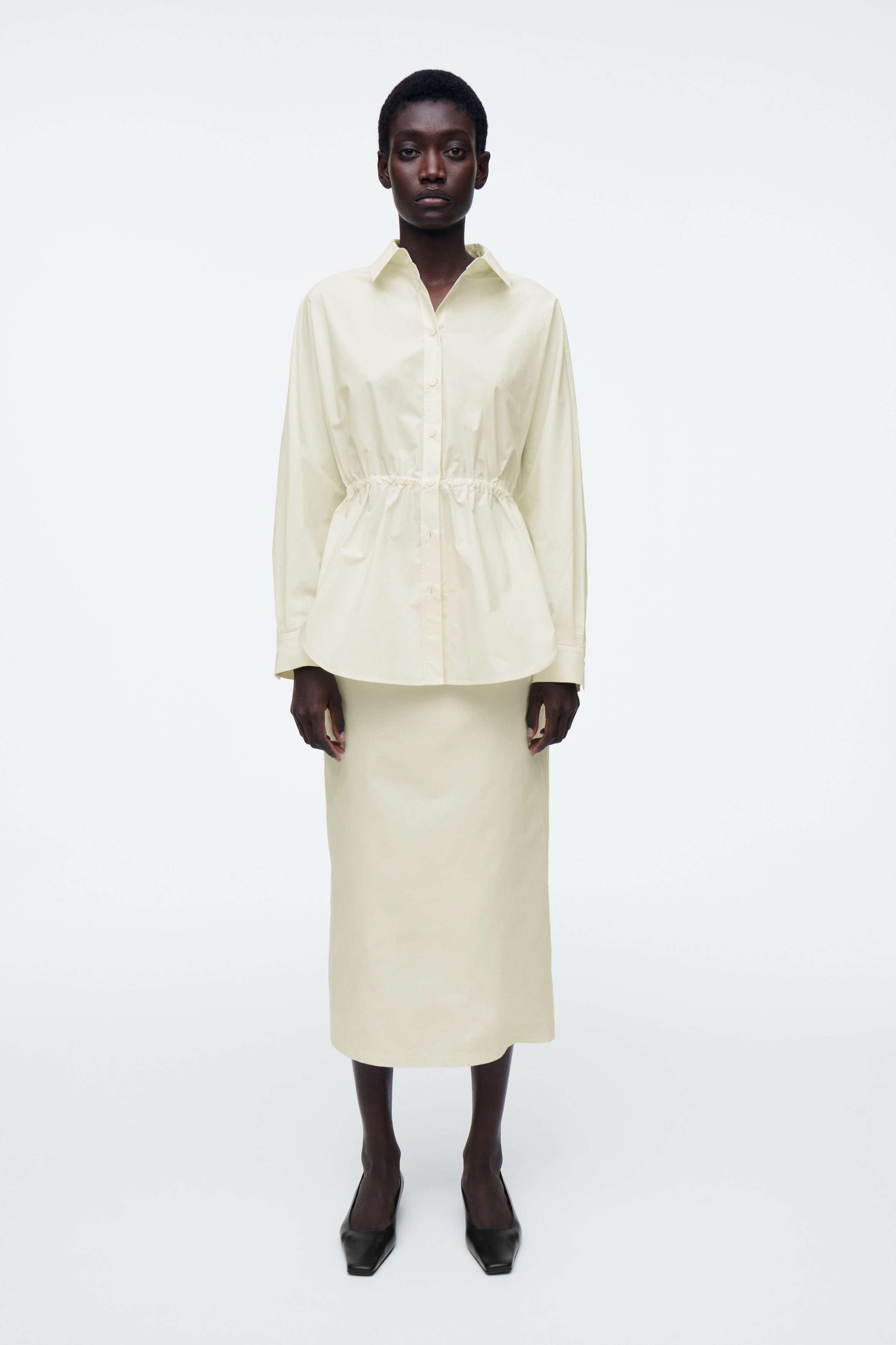 [SOMEWHERE BUTTER]★24FW★韓国人気★Penny Cotton Midi Skirt SOMEWHERE BUTTER]☆24FW☆韓国人気☆Penny Cotton Midi Skirt