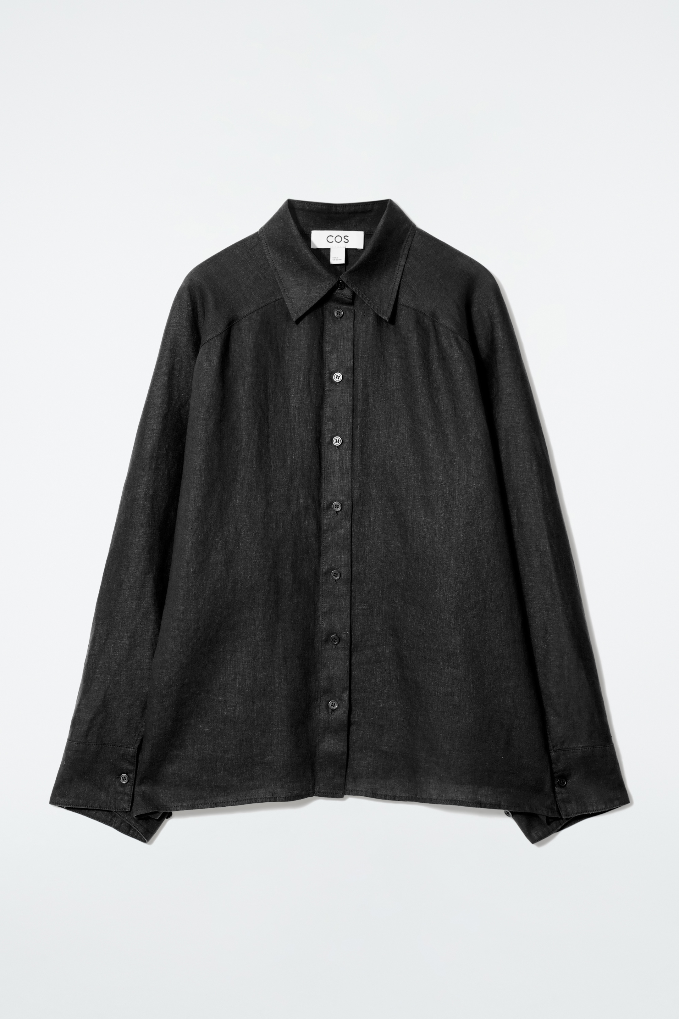 Visualizza immagine più grande: CAMICIA SQUADRATA IN LINO - NERO - DONNA | H&M IT 7