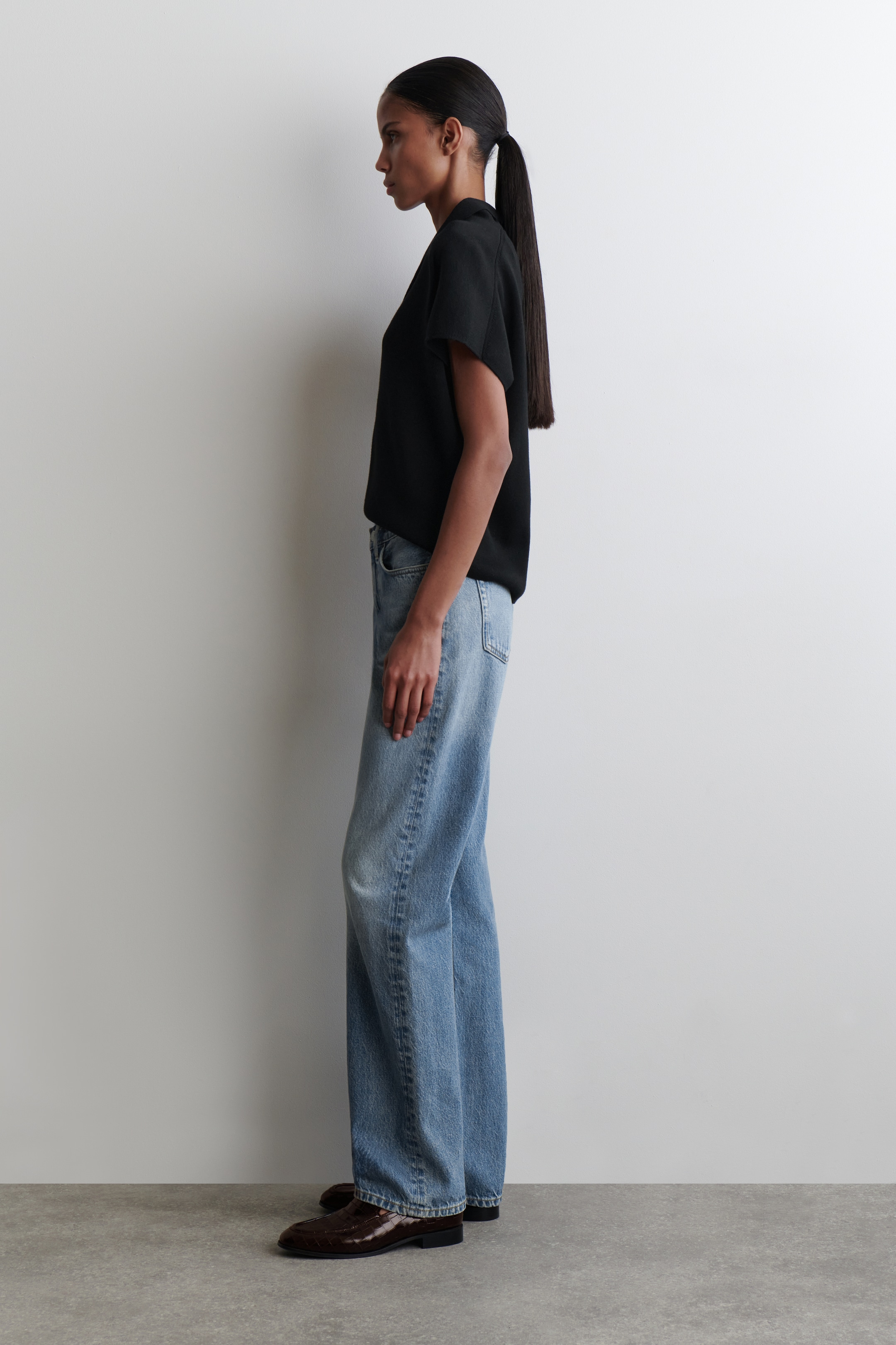 Agrandir l'image: JEAN REPRISE DROIT - BLEU DÉLAVÉ - FEMME | H&M CH 3