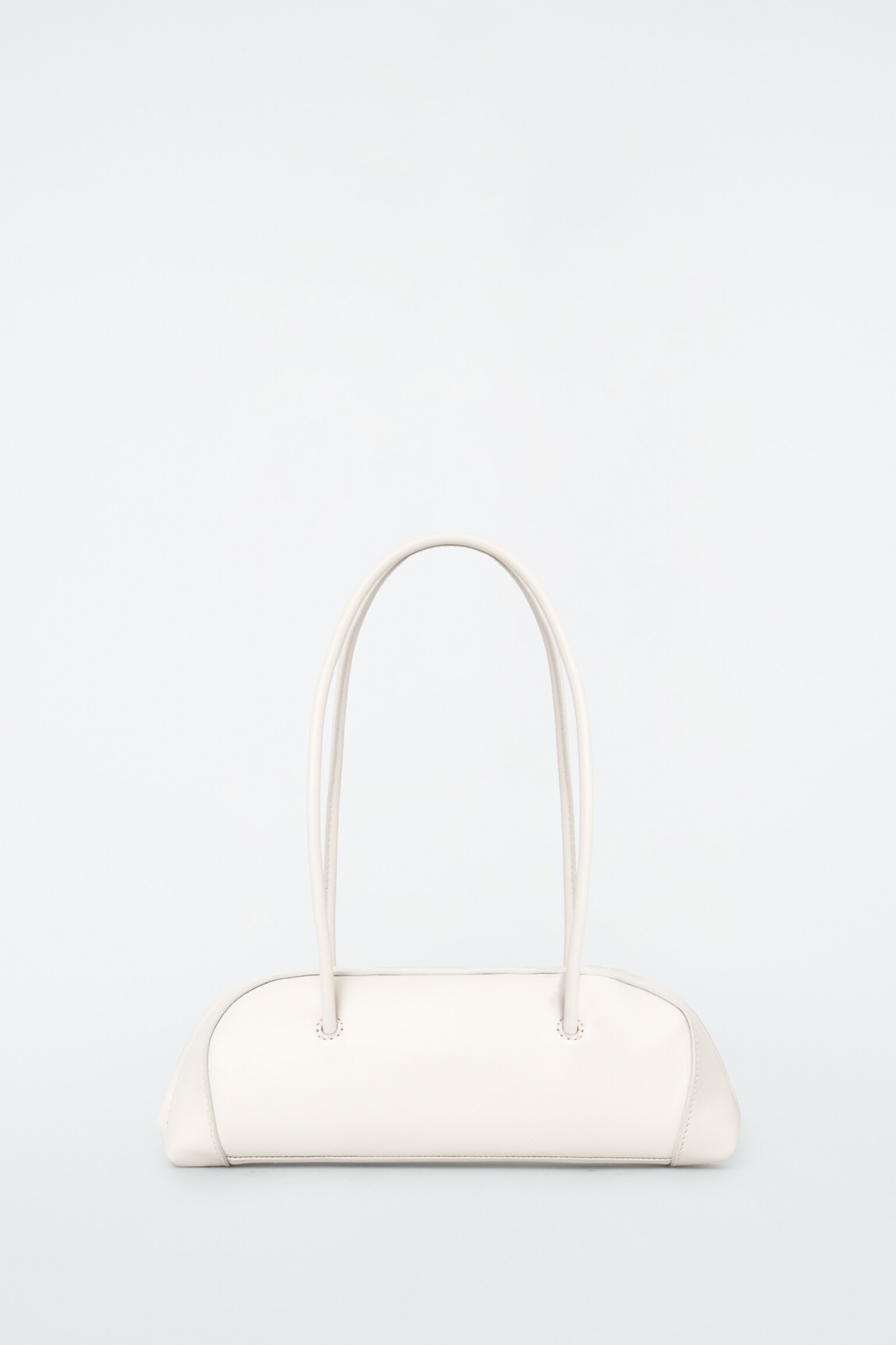 PETIT SAC BOWLING EASTSIDE - CUIR - BLANC/NOIR