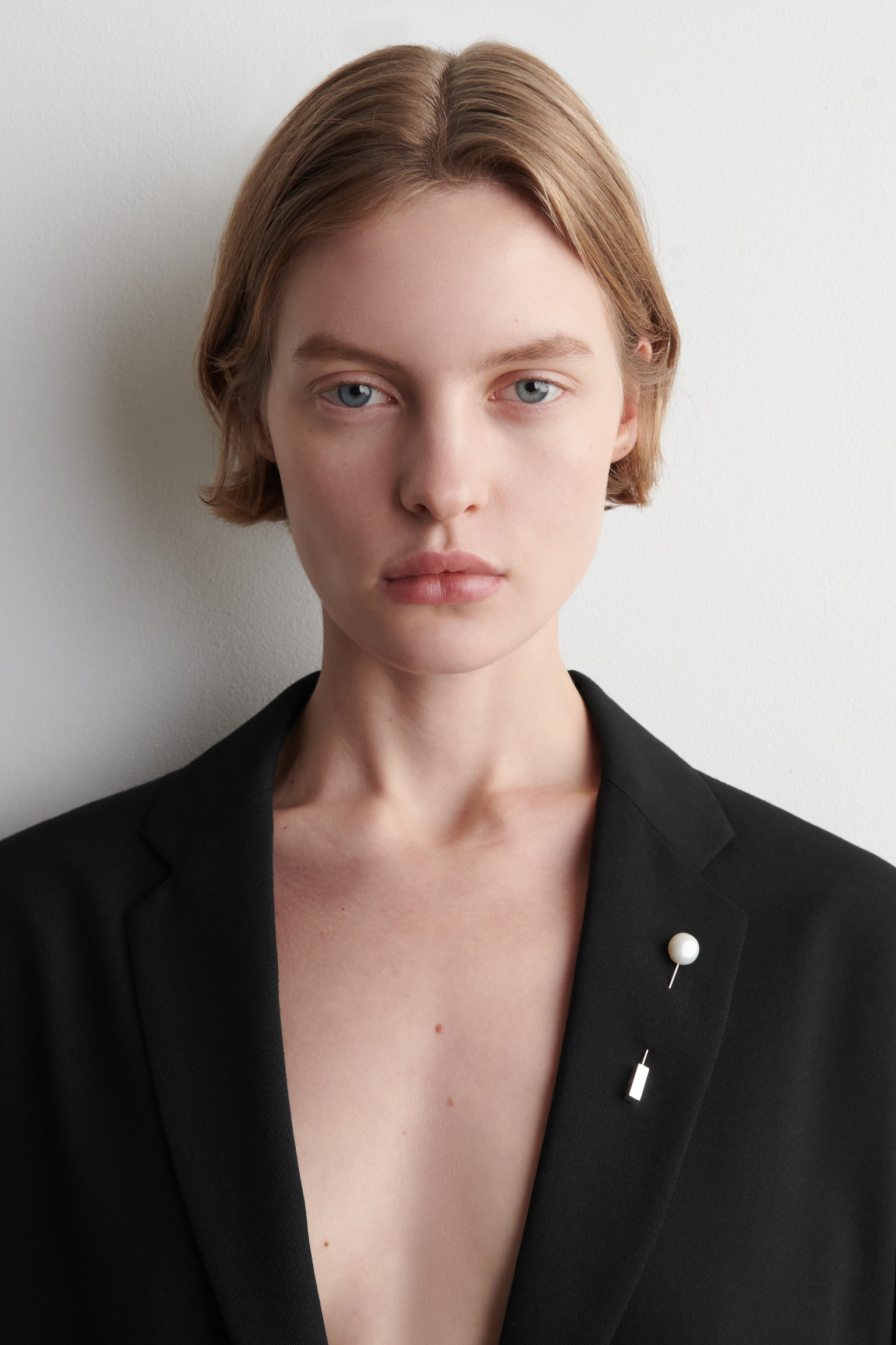 BROSCHE MIT SÜSSWASSERPERLEN - SILBER - 1