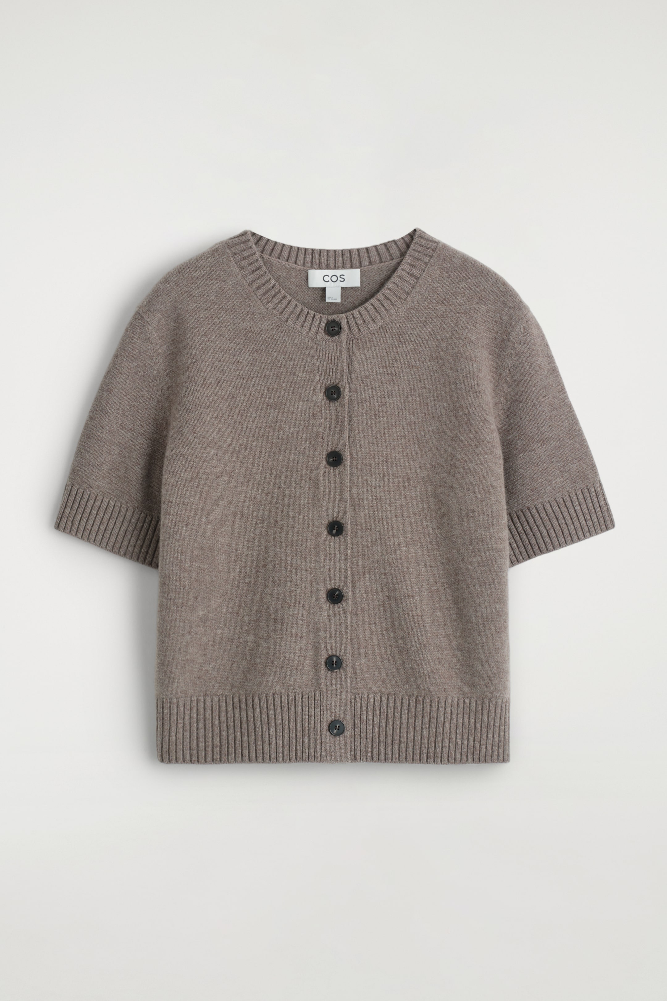 Größeres Bild ansehen: KURZÄRMLIGE STRICKJACKE AUS MERINOWOLLE - BRAUN - Ladies | H&M DE 9