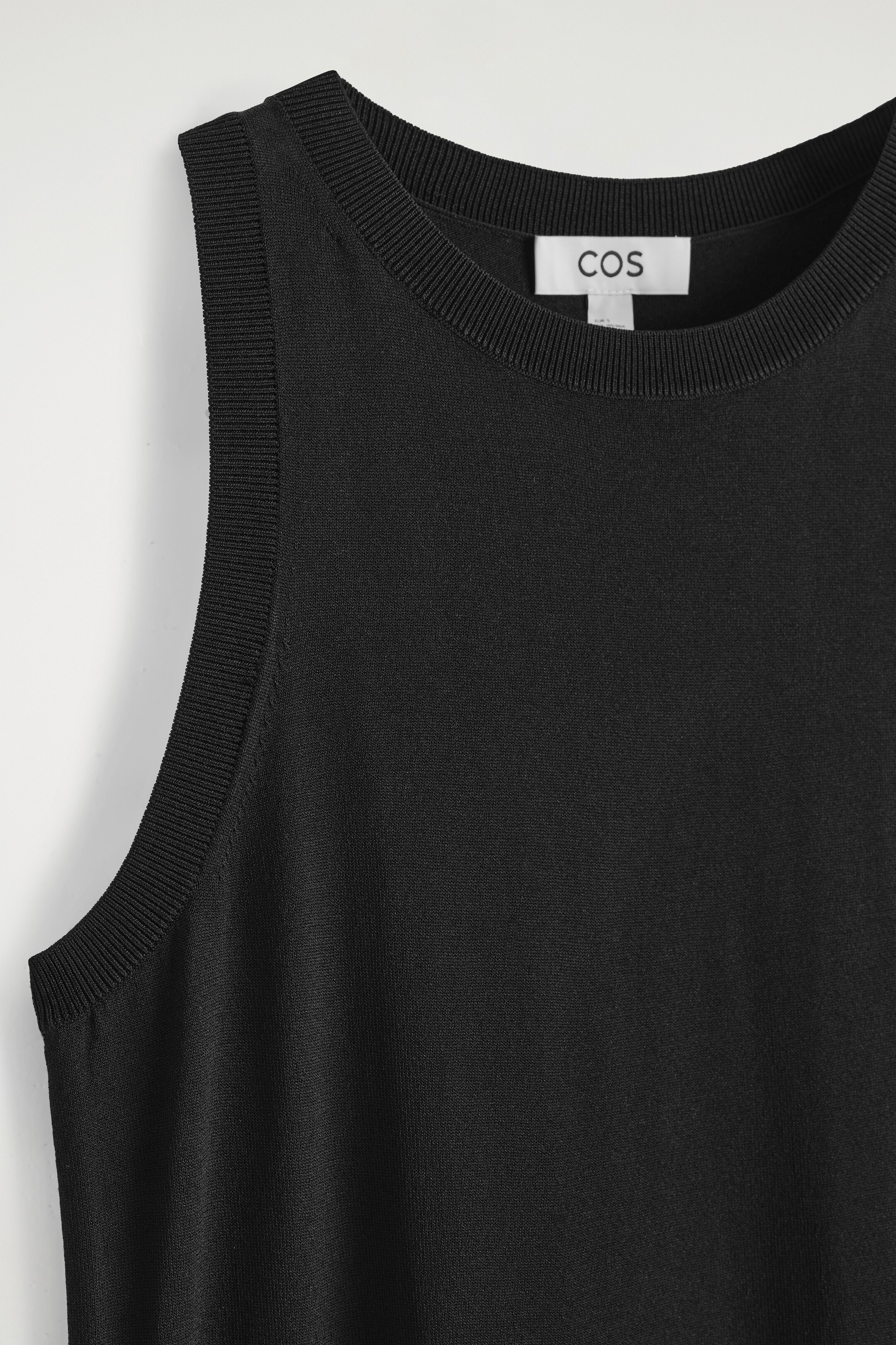 Agrandir l'image: ROBE MIDI SANS MANCHES EN MAILLE - NOIR - FEMME | H&M CH 7