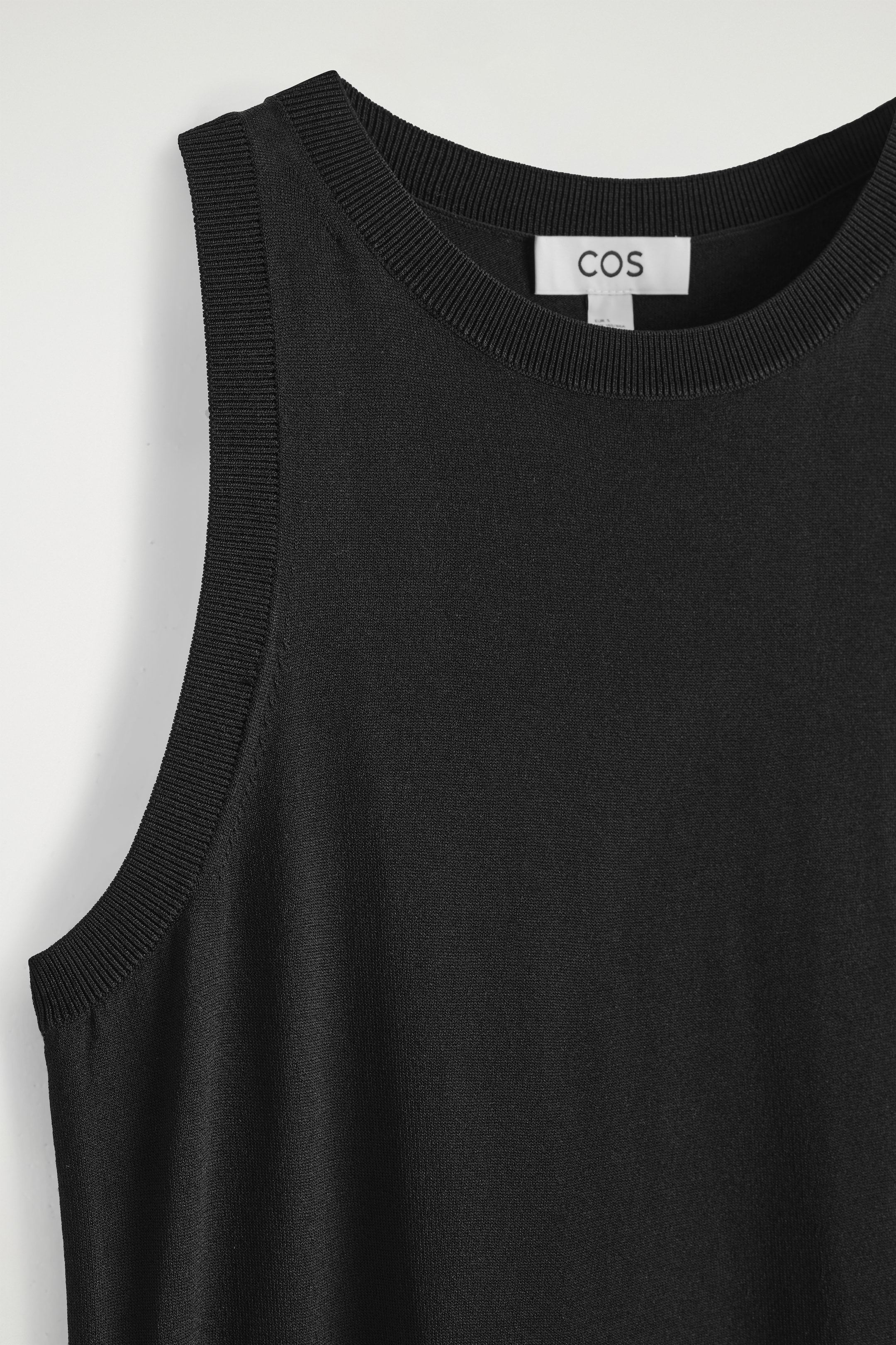 Ingrandisci l'immagine: SLEEVELESS KNITTED MIDI DRESS - BLACK - DONNA | H&M CH 7