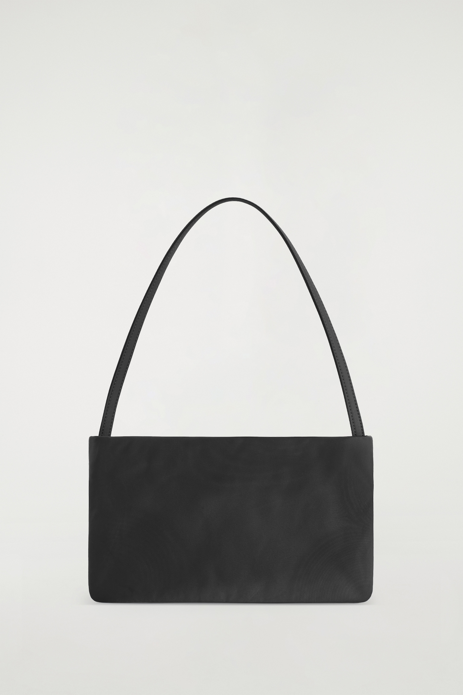 BORSA A SPALLA ARCHIVE IN NYLON - NERO/MARRONE SCURO - 2