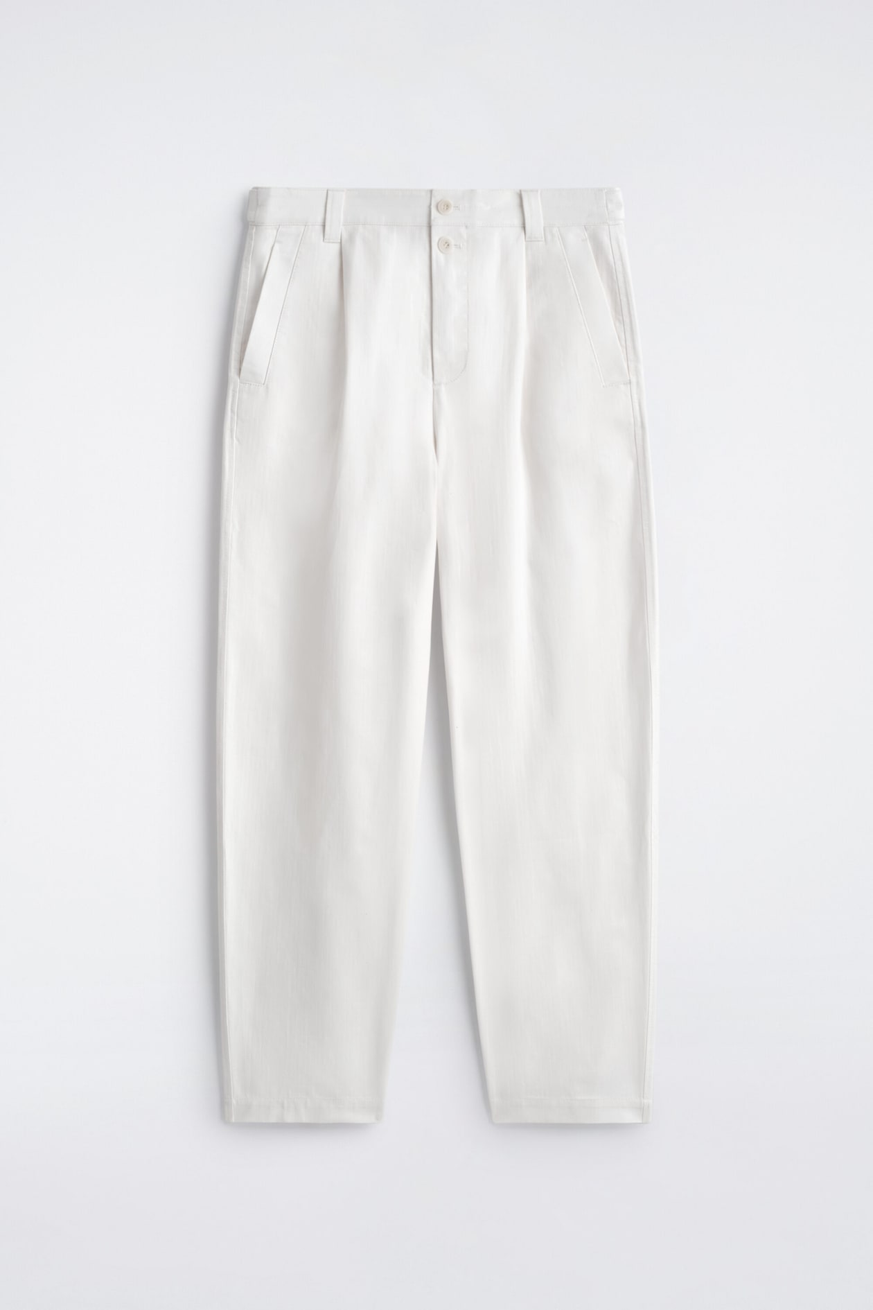 PANTALON FUSEAU DÉCONTRACTÉ EN DENIM À CHEVRONS