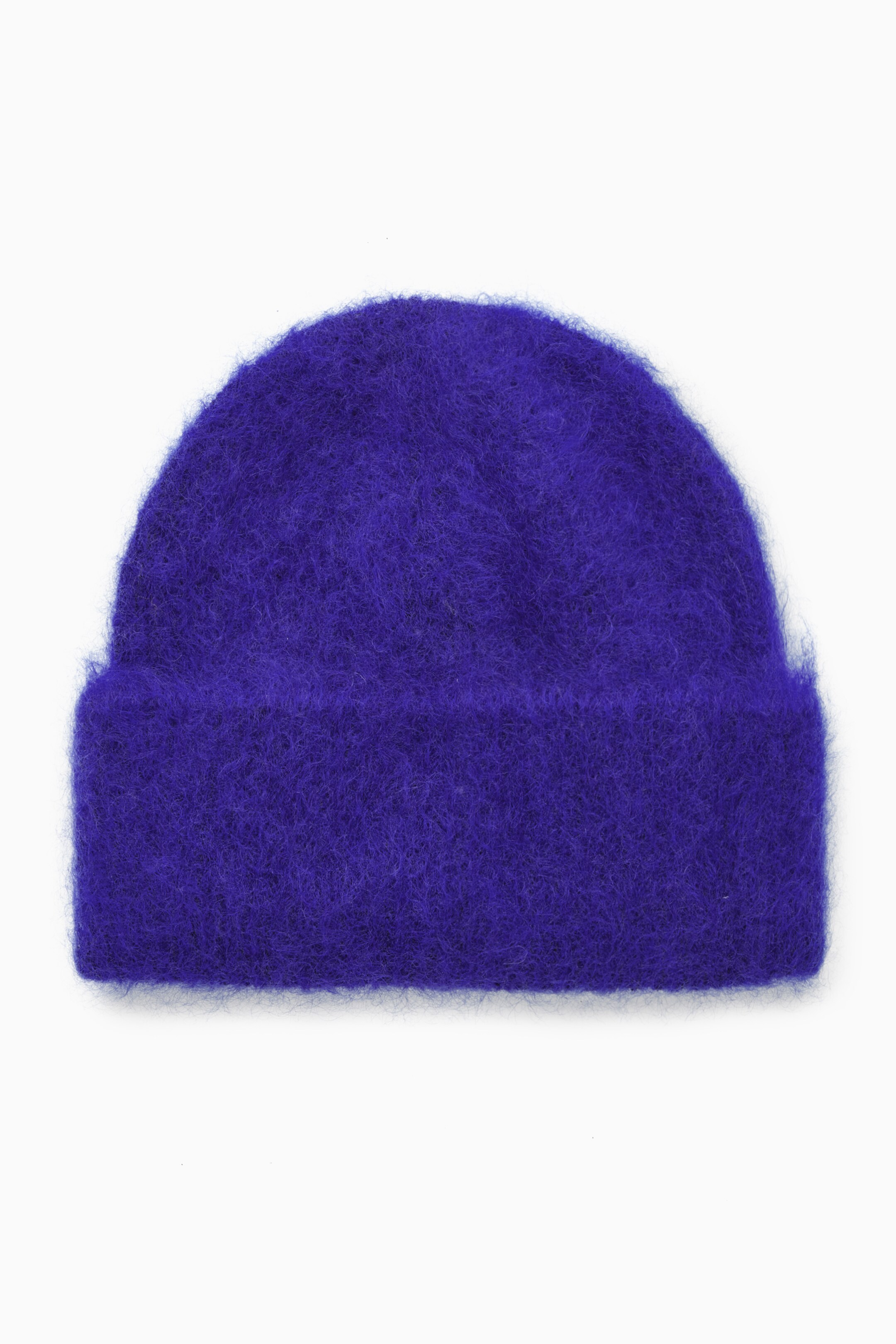 Grösseres Bild ansehen: GERIPPTE BEANIE AUS MOHAIR - Blau - DAMEN | H&M CH 1