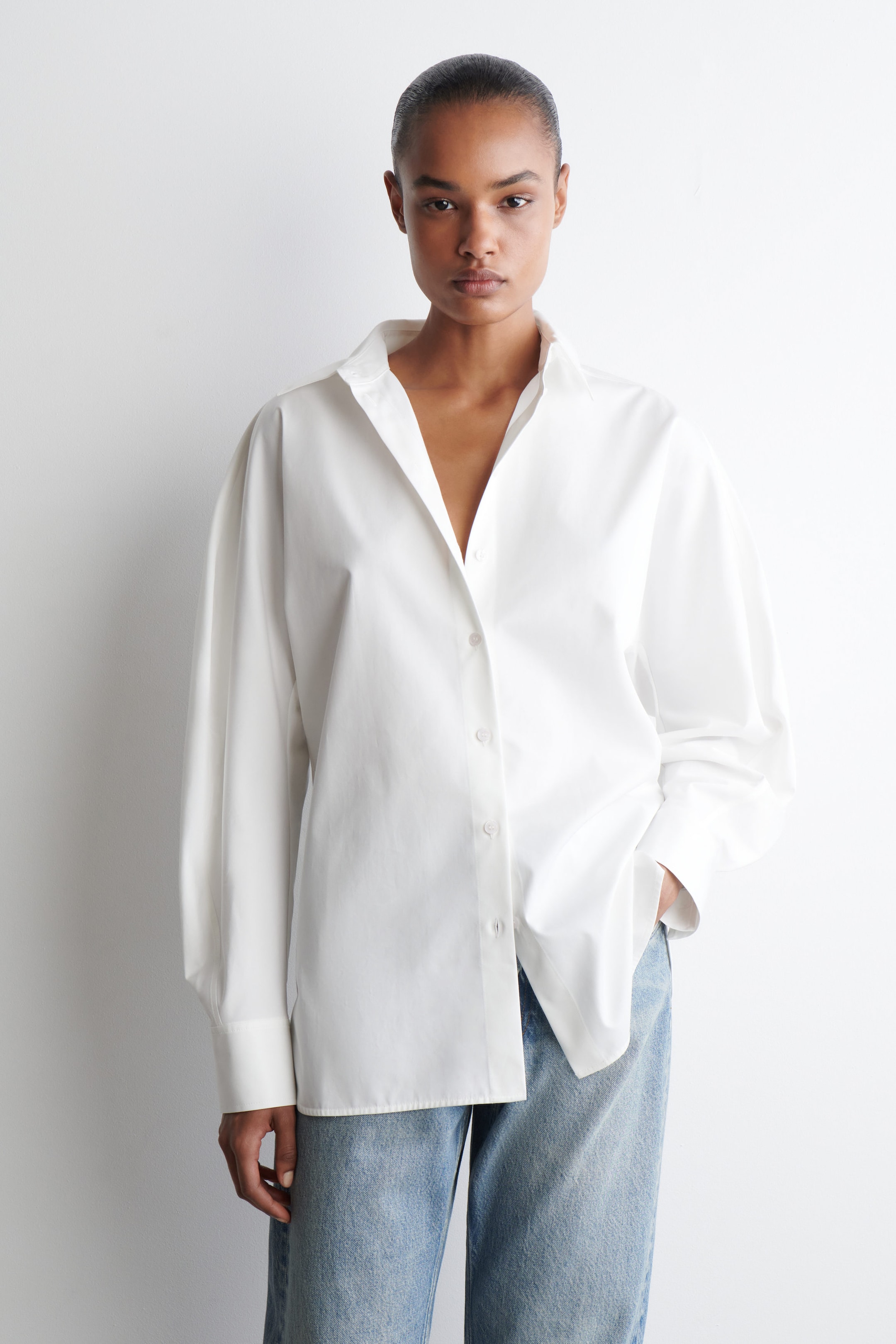 ROUNDED PIMA COTTON SHIRT