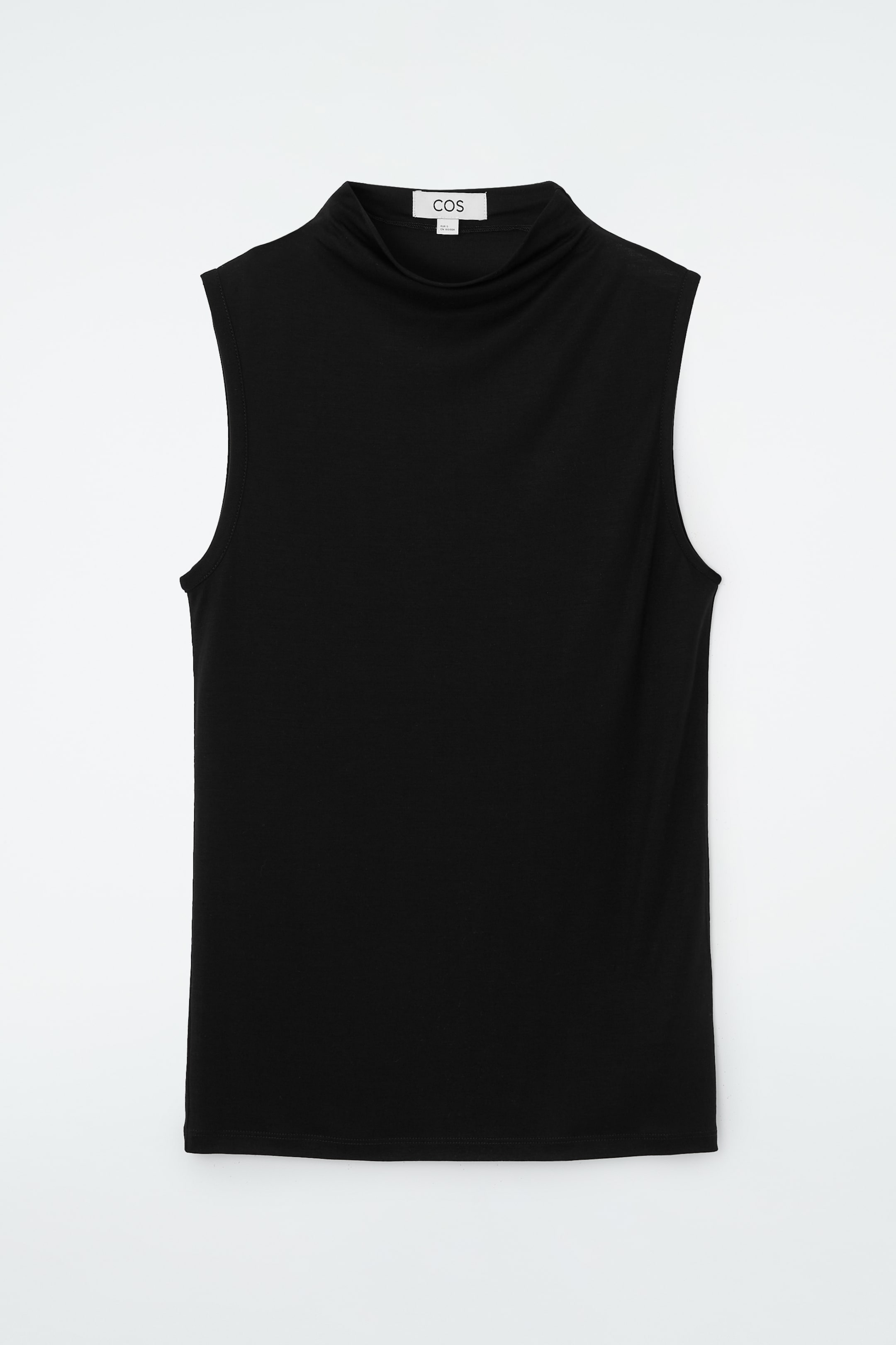 Grösseres Bild ansehen: ÄRMELLOSES TANKTOP MIT HOHEM KRAGEN - SCHWARZ - DAMEN | H&M CH 1