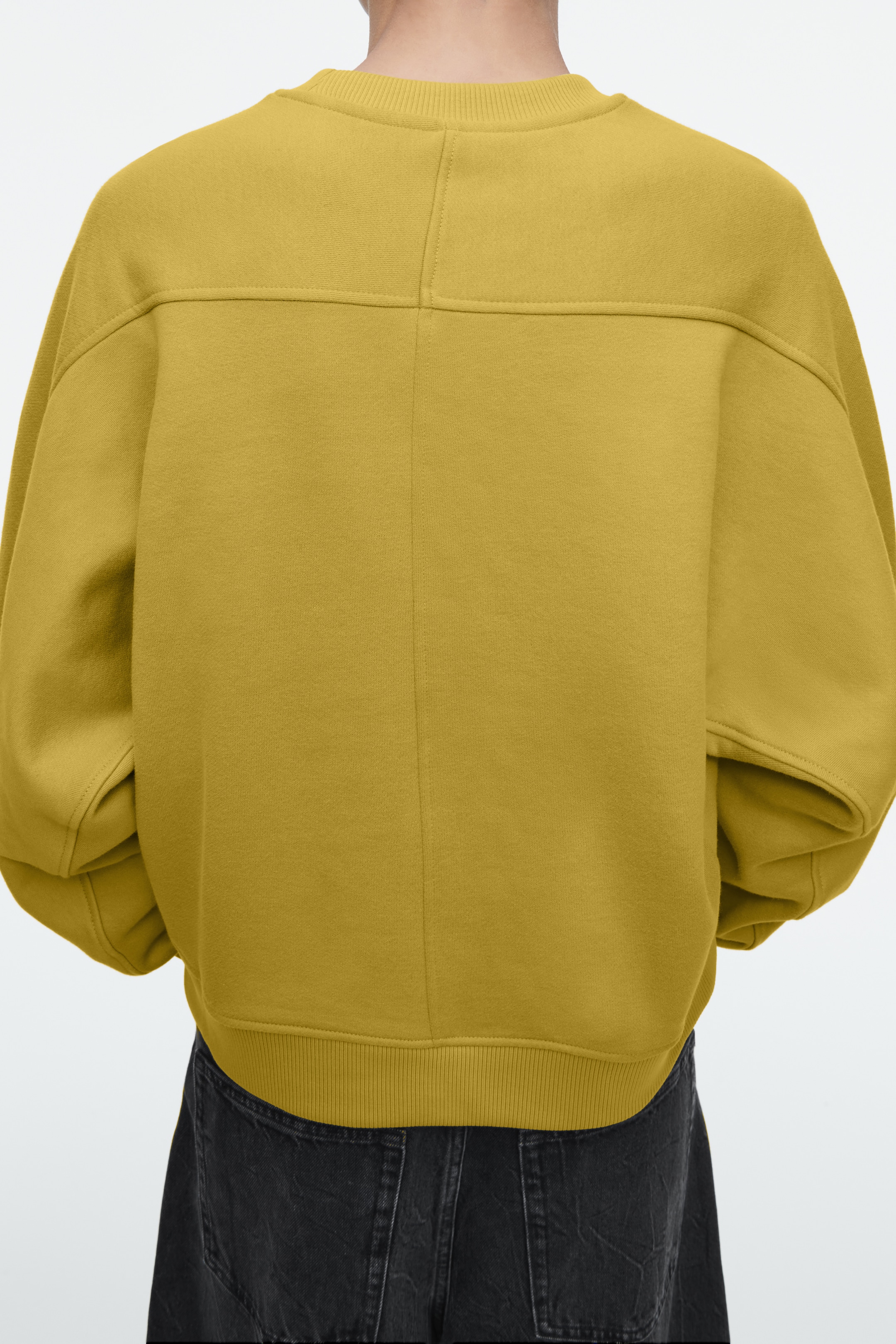 Grösseres Bild ansehen: BAUMWOLLJERSEY-SWEATSHIRT MIT KOKONSILHOUETTE - Senffarben - DAMEN | H&M CH 6