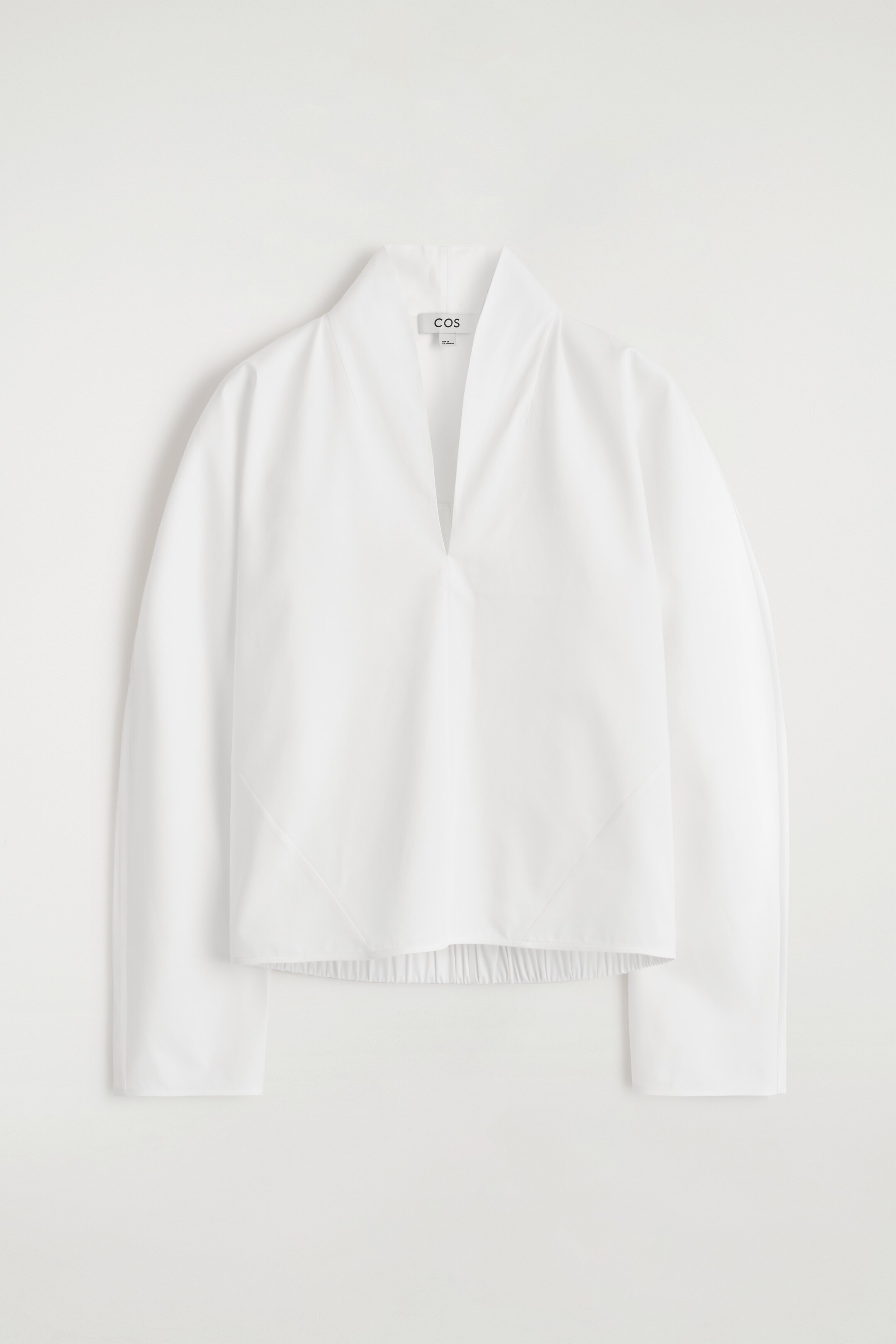 Grotere afbeelding bekijken: BLOUSE VAN KATOEN MET GEDRAPEERDE KRAAG - WIT - DAMES | H&M BE 7