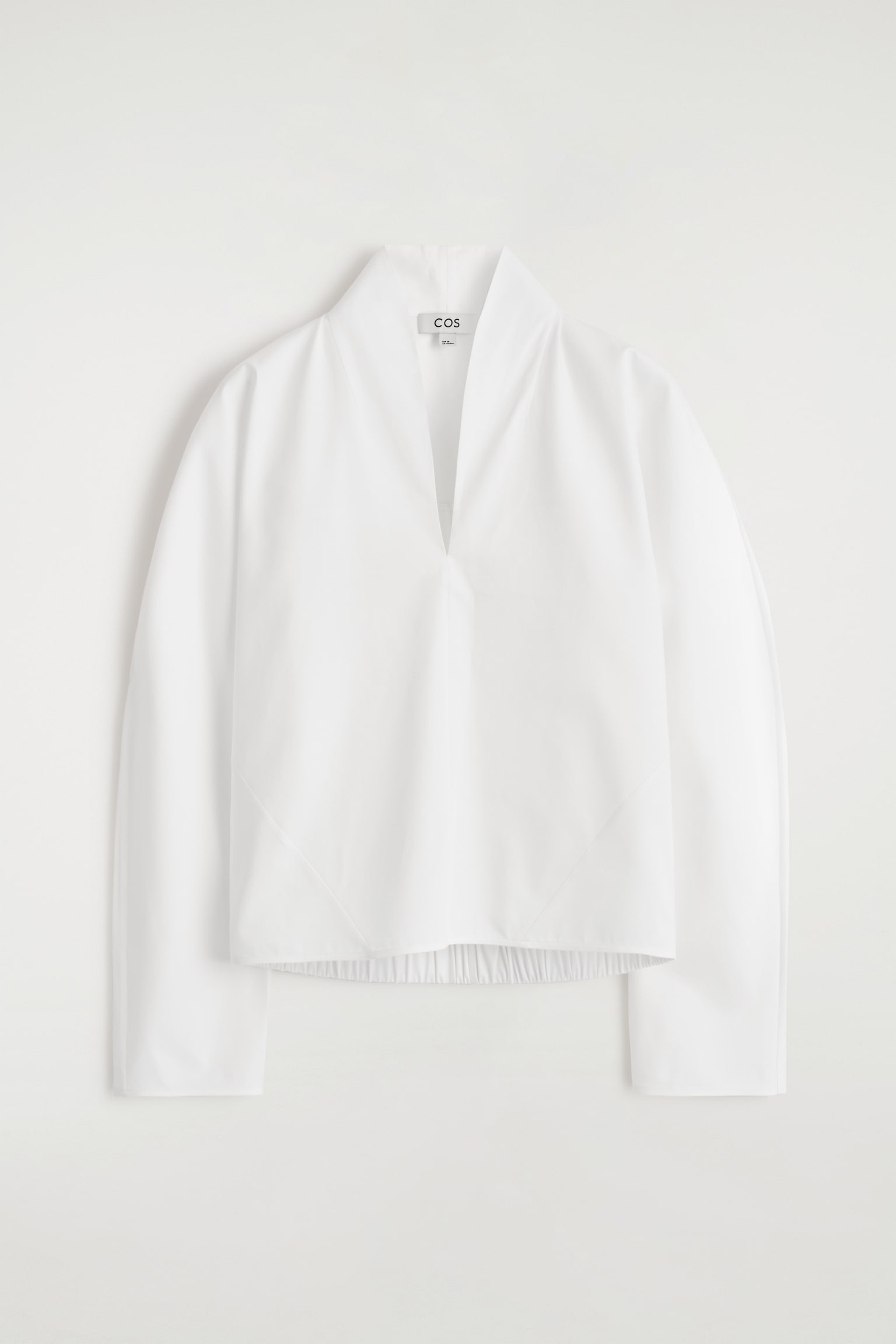 CAMISA DE ALGODÓN CON SOLAPAS - BLANCO - 2