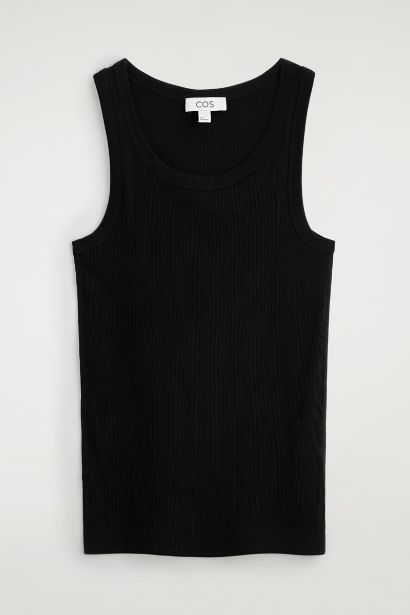 Ribbed Cotton Tank Top