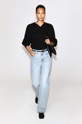 CHORD STRAIGHT-LEG JEANS — LIGHT BLUE 2