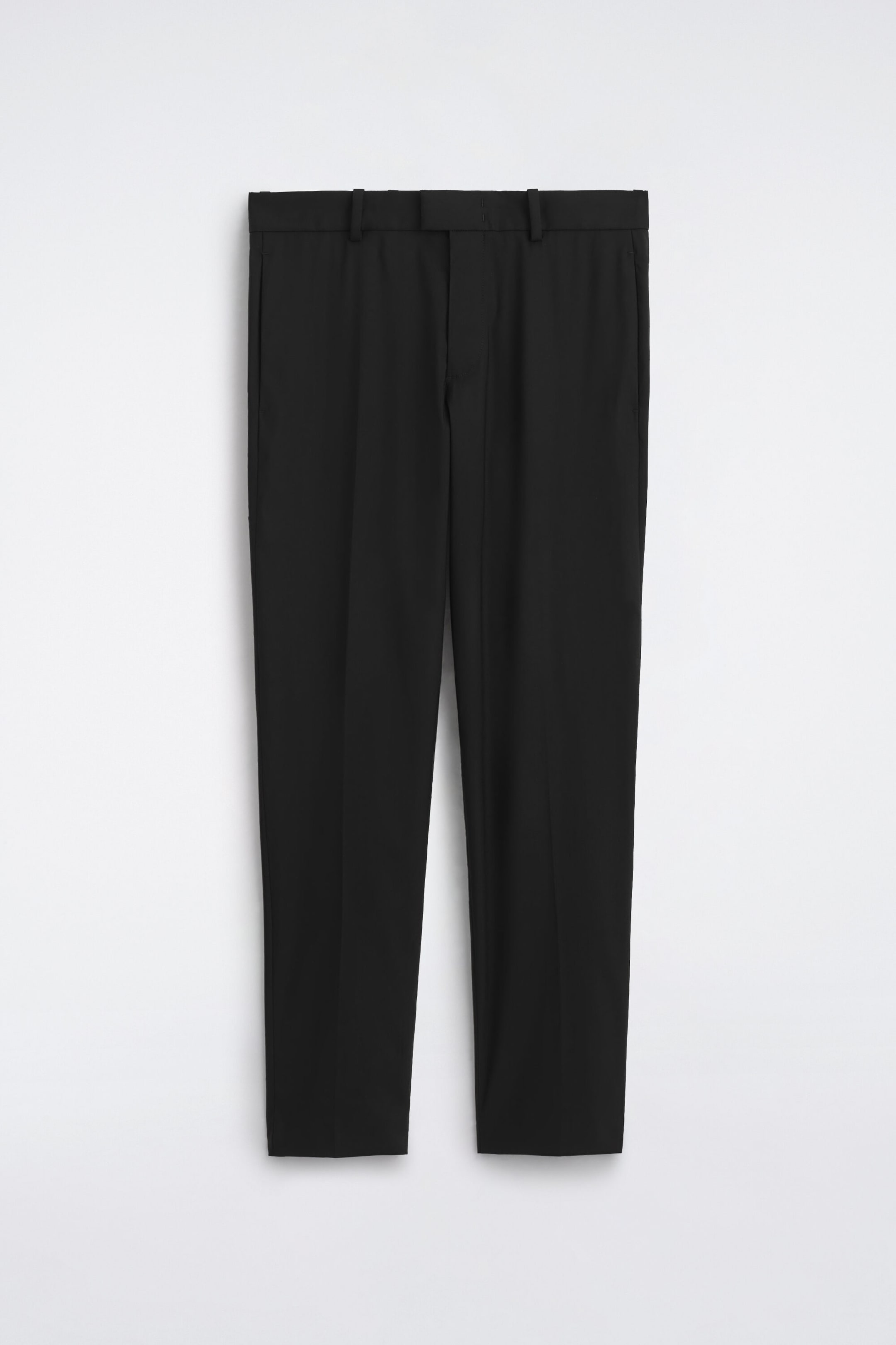 PANTALON DROIT SLIM EN MÉLANGE DE LAINE