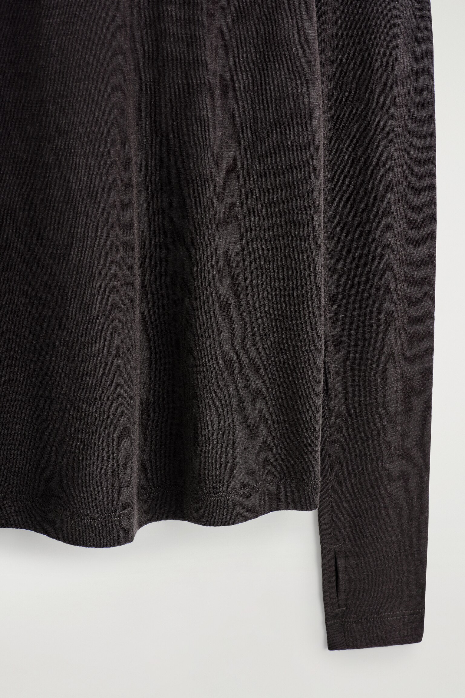 MERINO WOOL HIGH-NECK TOP - DARK BROWN/BROWN / CHECKED/BEIGE / CHECKED/BURGUNDY MÉLANGE/DARK-GREEN MÉLANGE/NAVY/BLUE / CHECKED/LIGHT-BEIGE MÉLANGE/LIGHT BLUE - 4