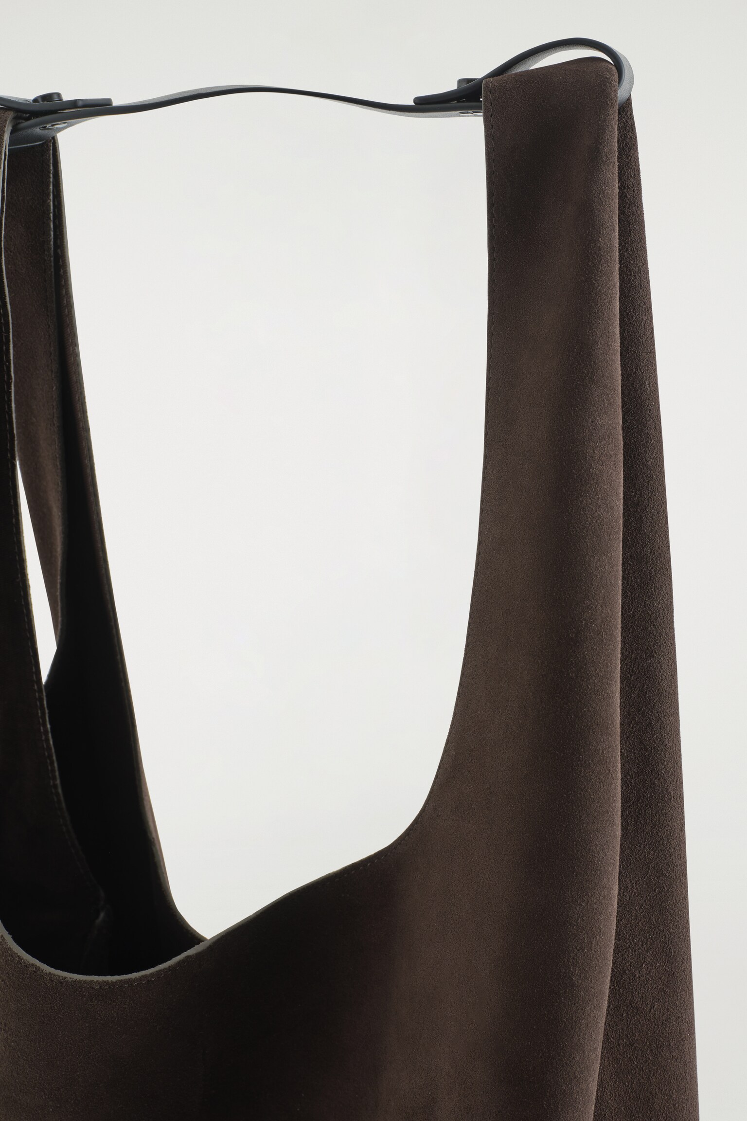 TOTE BAG - VELOURSLEDER - SCHOKOLADENBRAUN - 4