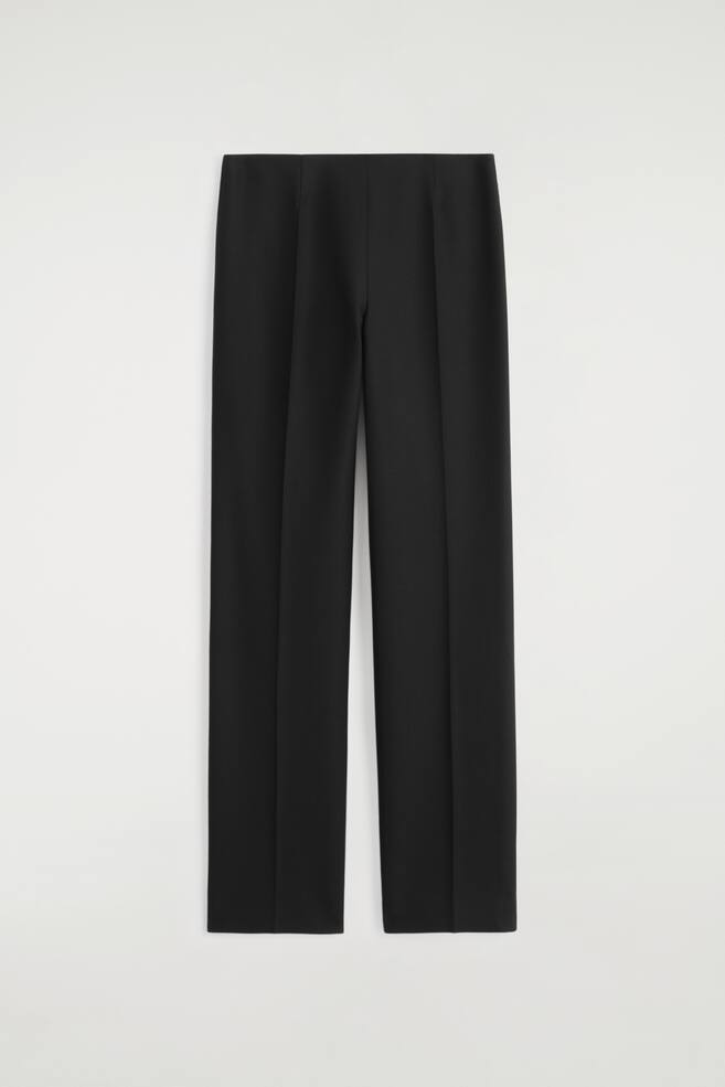ELEGANTE HOSE AUS WOLL-MIX - SCHWARZ - 1