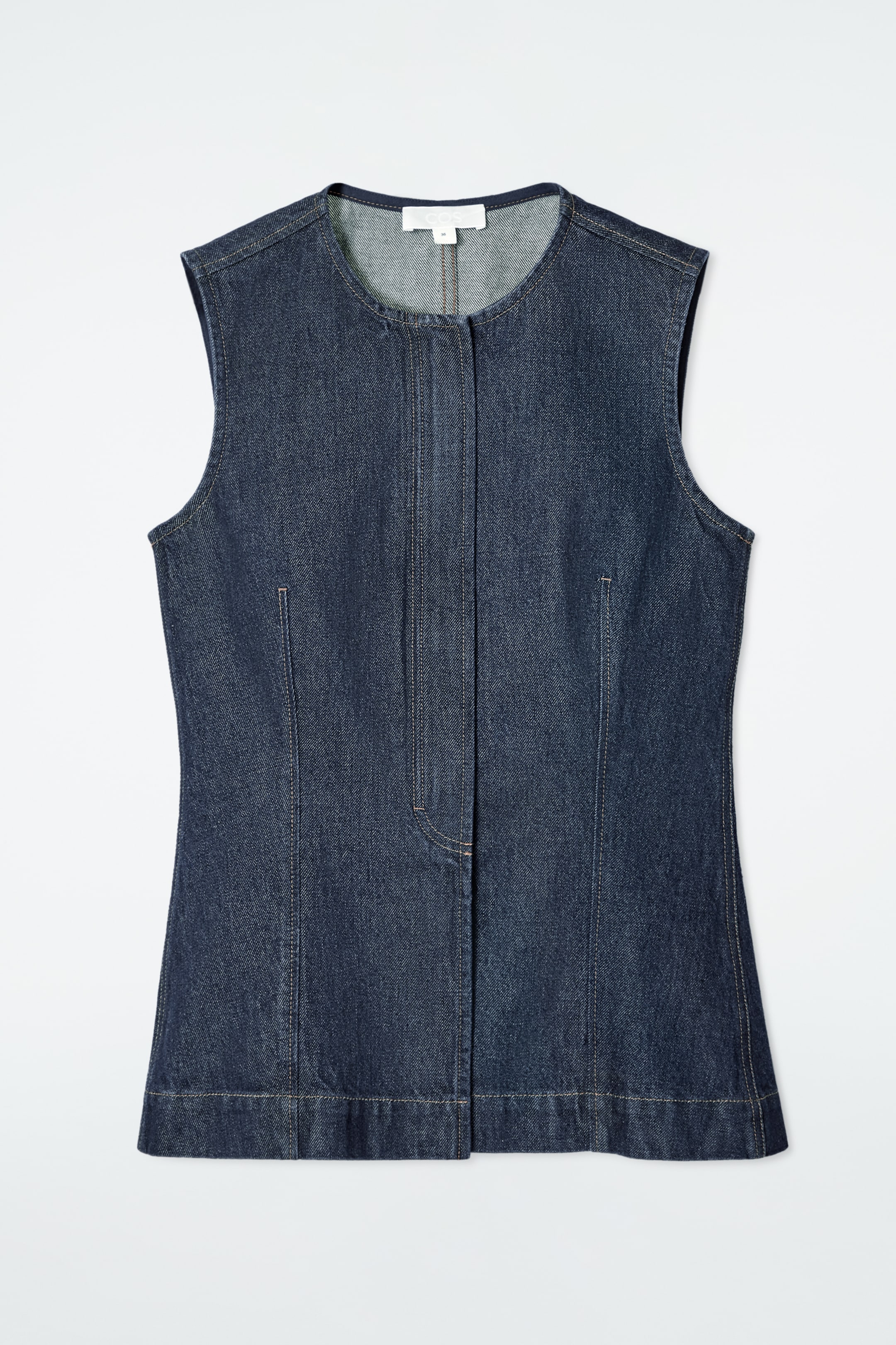 Ingrandisci l'immagine: SLEEVELESS DENIM TOP - RAW INDIGO - DONNA | H&M CH 7