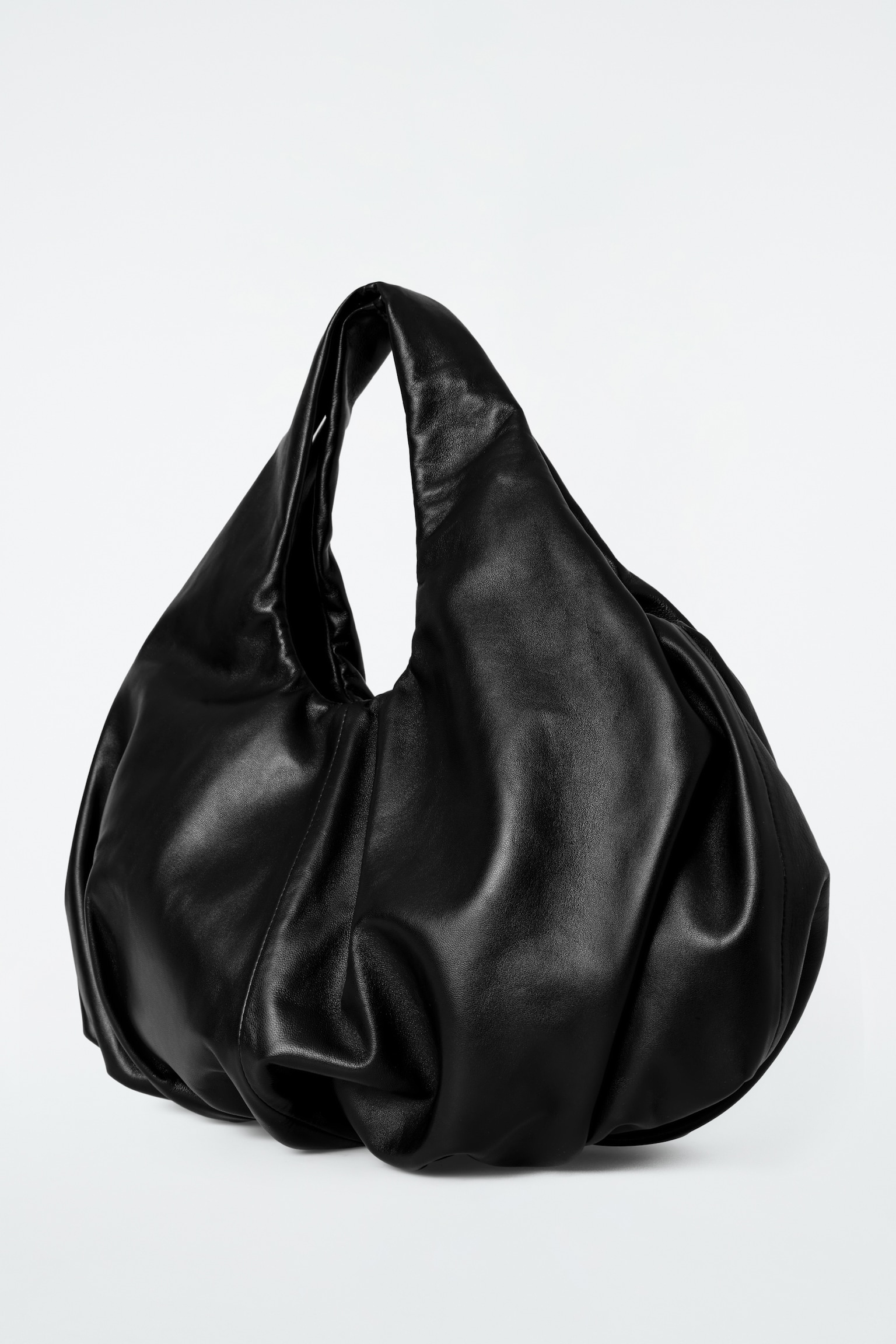 BORSA TOTE CLOUD IN PELLE - NERO - 5