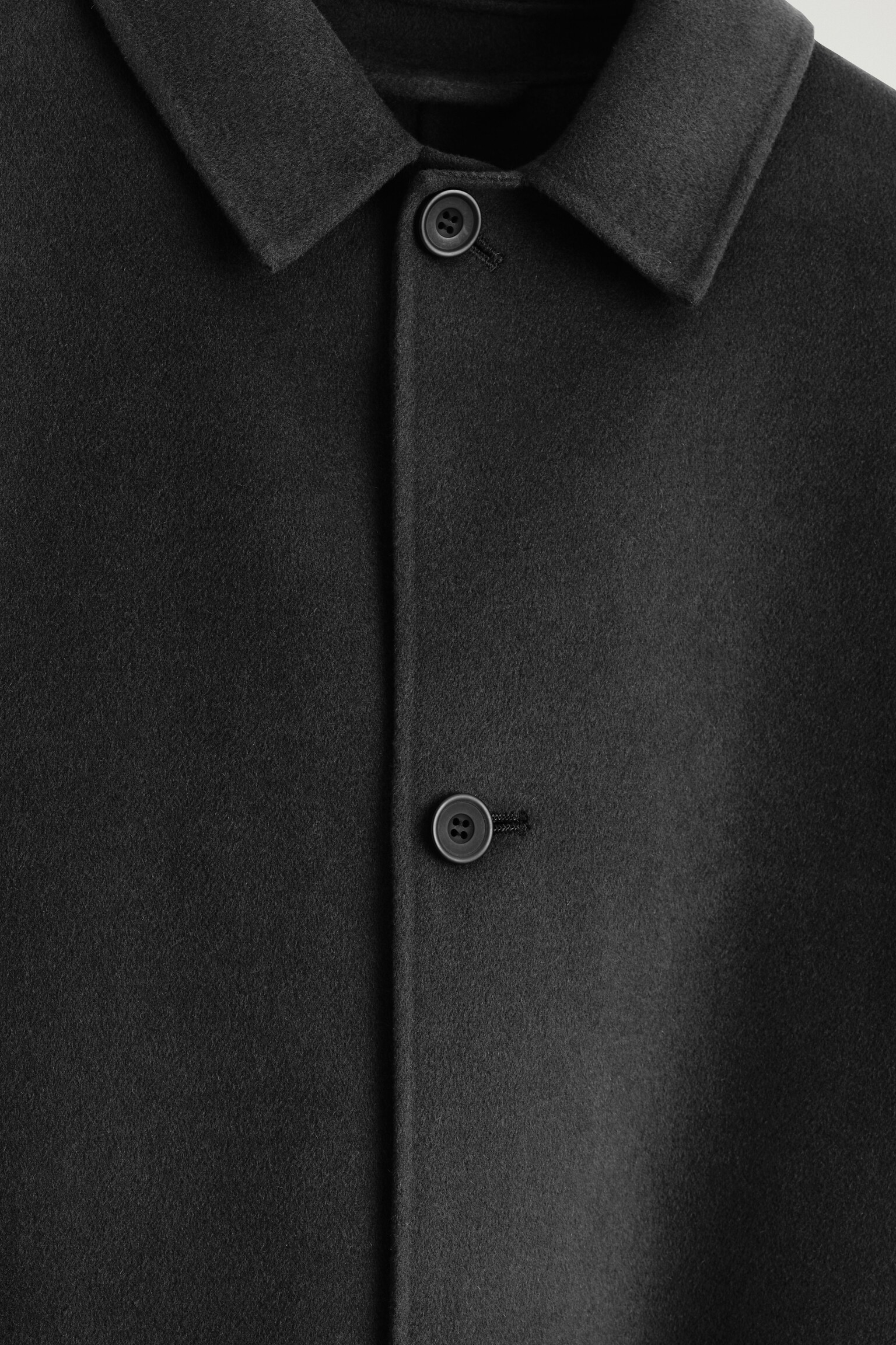 CAR COAT AUS DOUBLEFACE-WOLLE - SCHWARZ - 6