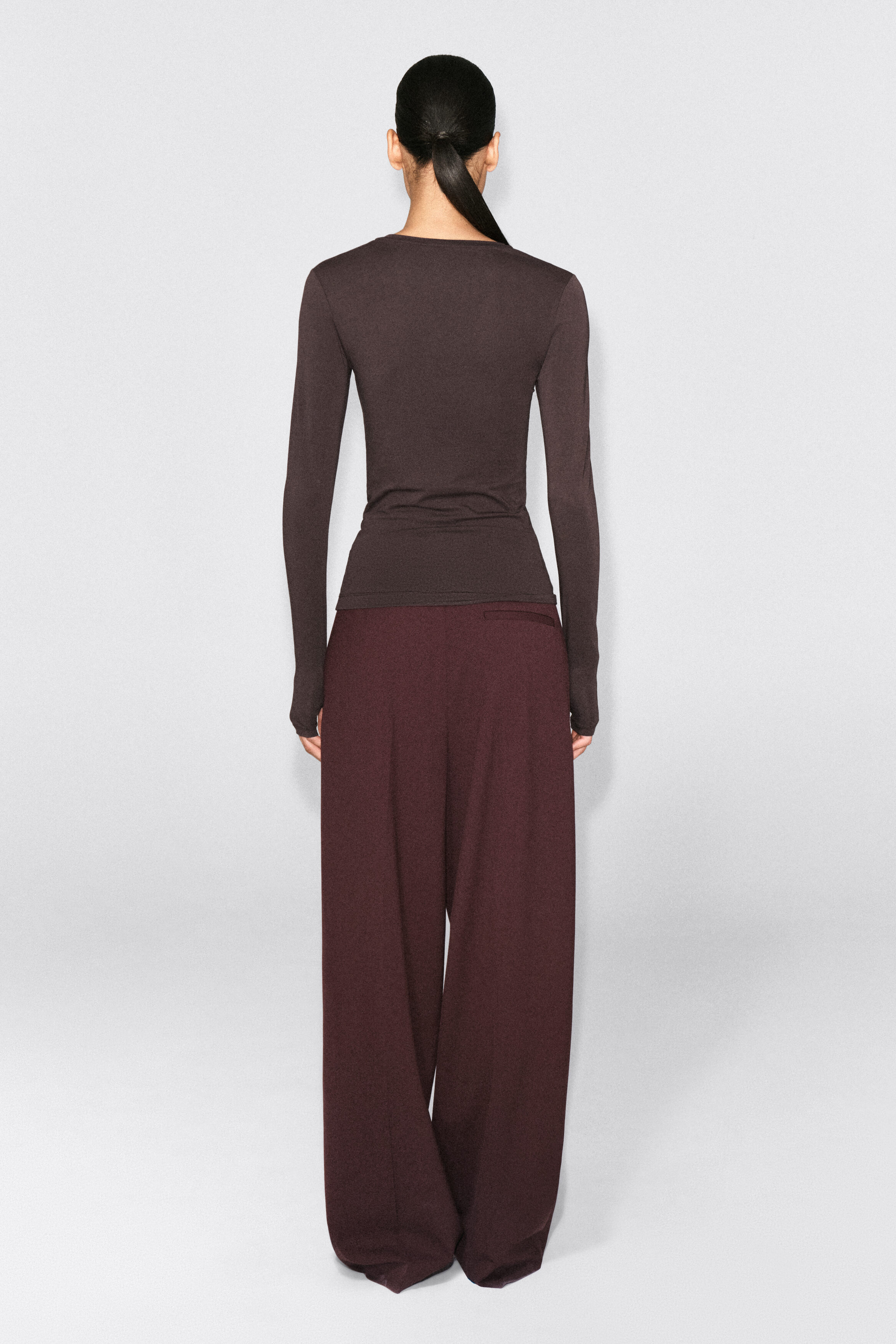 COTTON LONG-SLEEVED TOP thumbnail 5