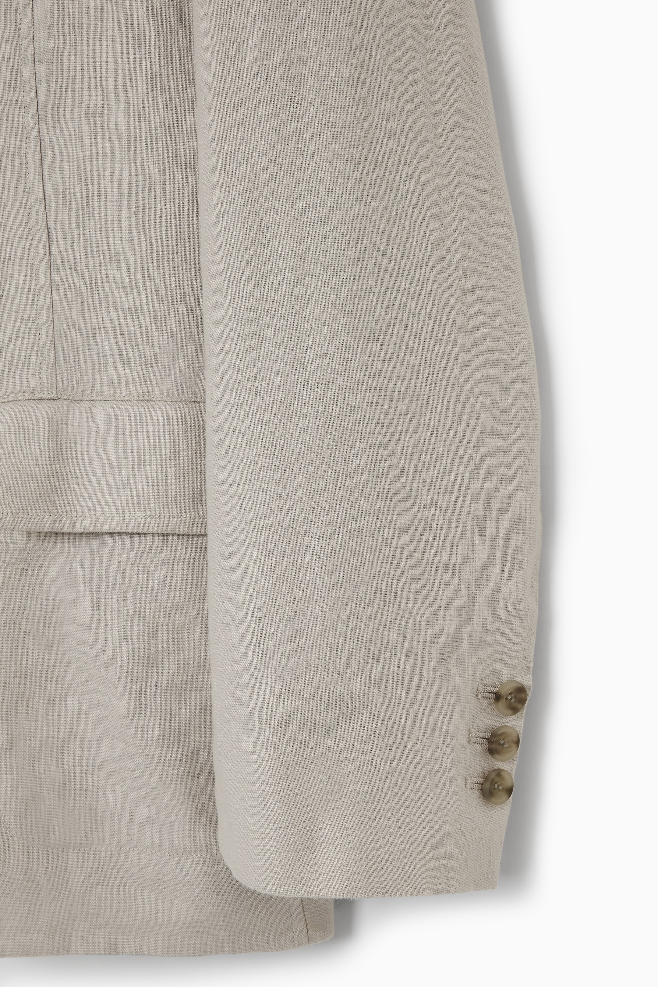 View larger image: UNSTRUCTURED LINEN BLAZER - STONE - Men | H&M GB 3