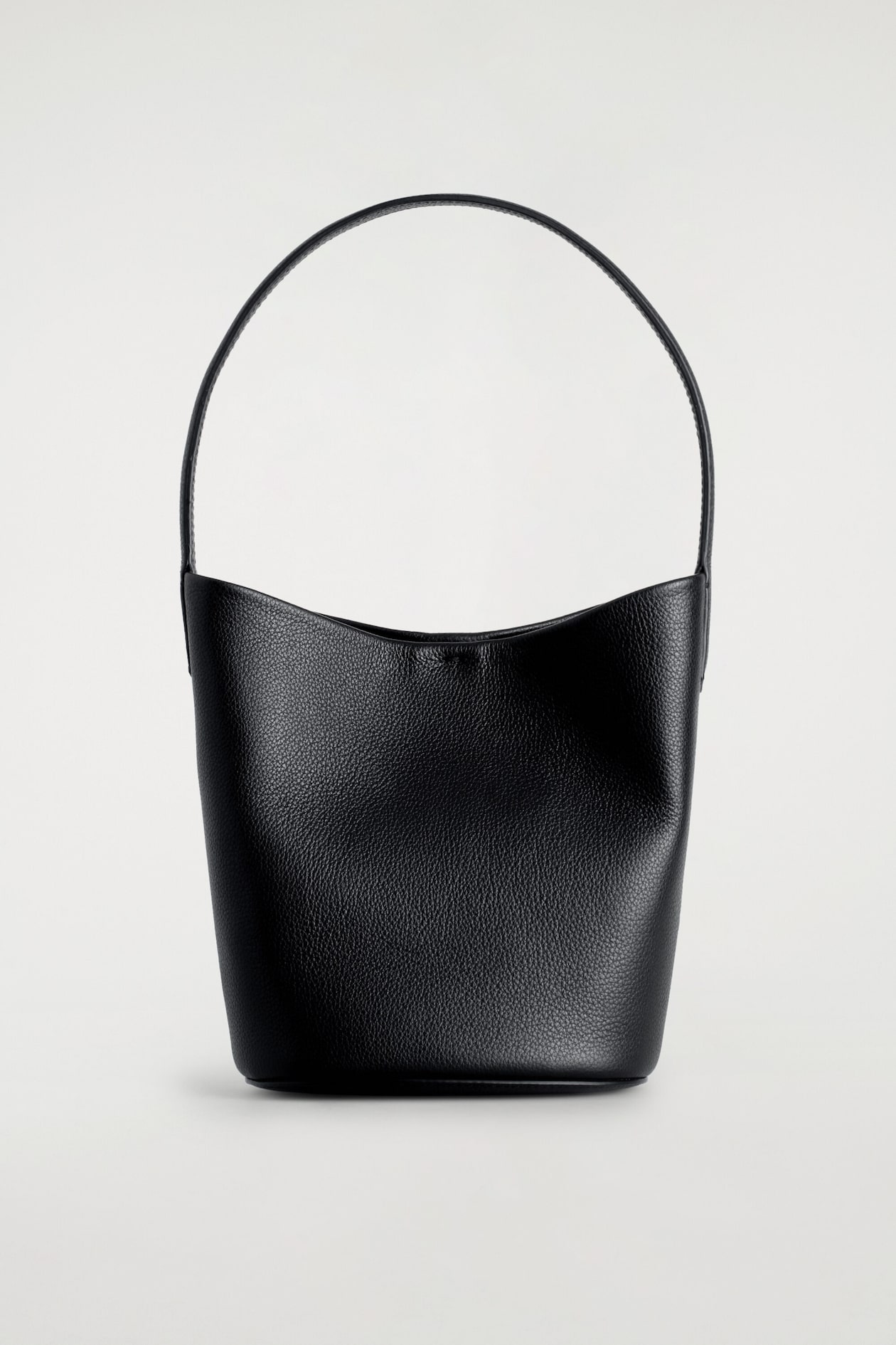 PARADIGM MICRO TOTE BAG - LEATHER — BLACK